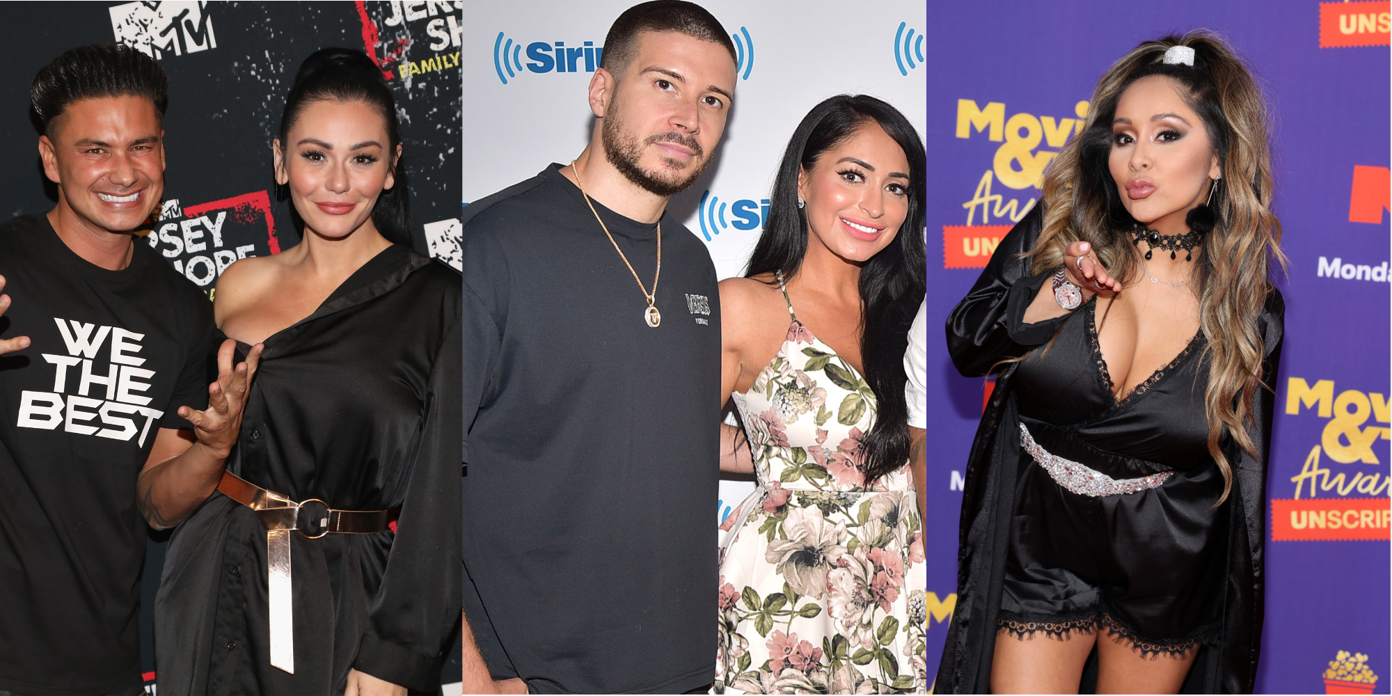 Paul DelVecchio, Jenni Farley, Vinny Guadagnino, Angelina Pivarnick and Nicole Polizzi star in 'Jersey Shore Family Vacation'