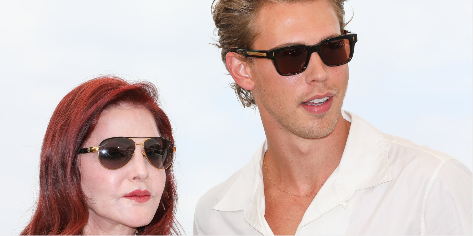 Priscilla Presley and Austin Butler promote the film 'Elvis' at the Cannes Film Festival.