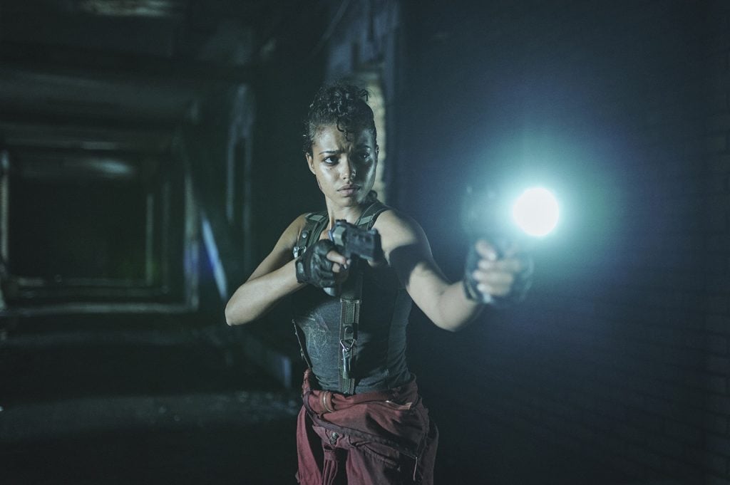 Ella Balinska as Jade in Resident Evil on Netflix.