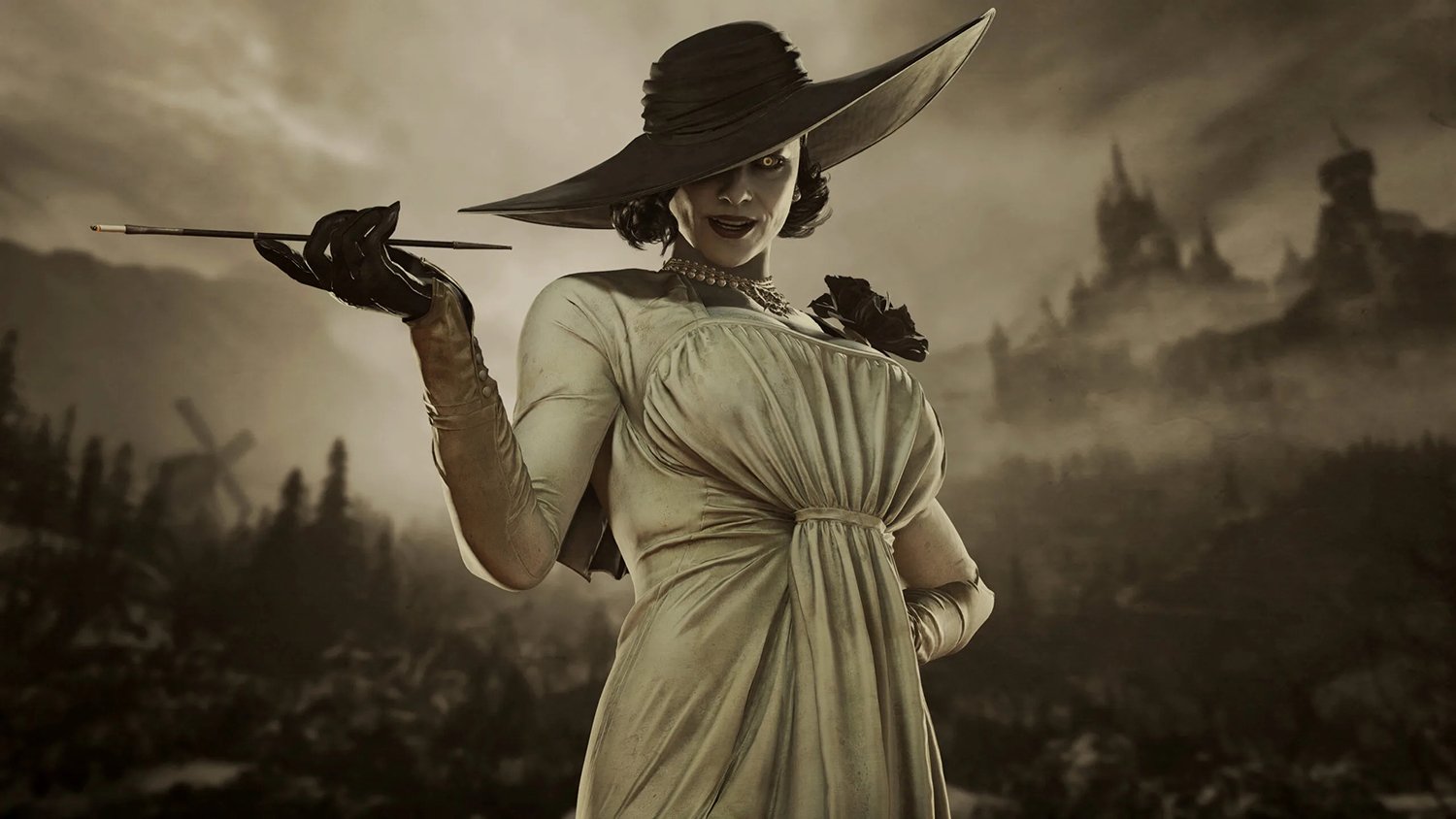 Lady Dimitrescu in Resident Evil Village, which was featured in the Capcom Showcase 2022