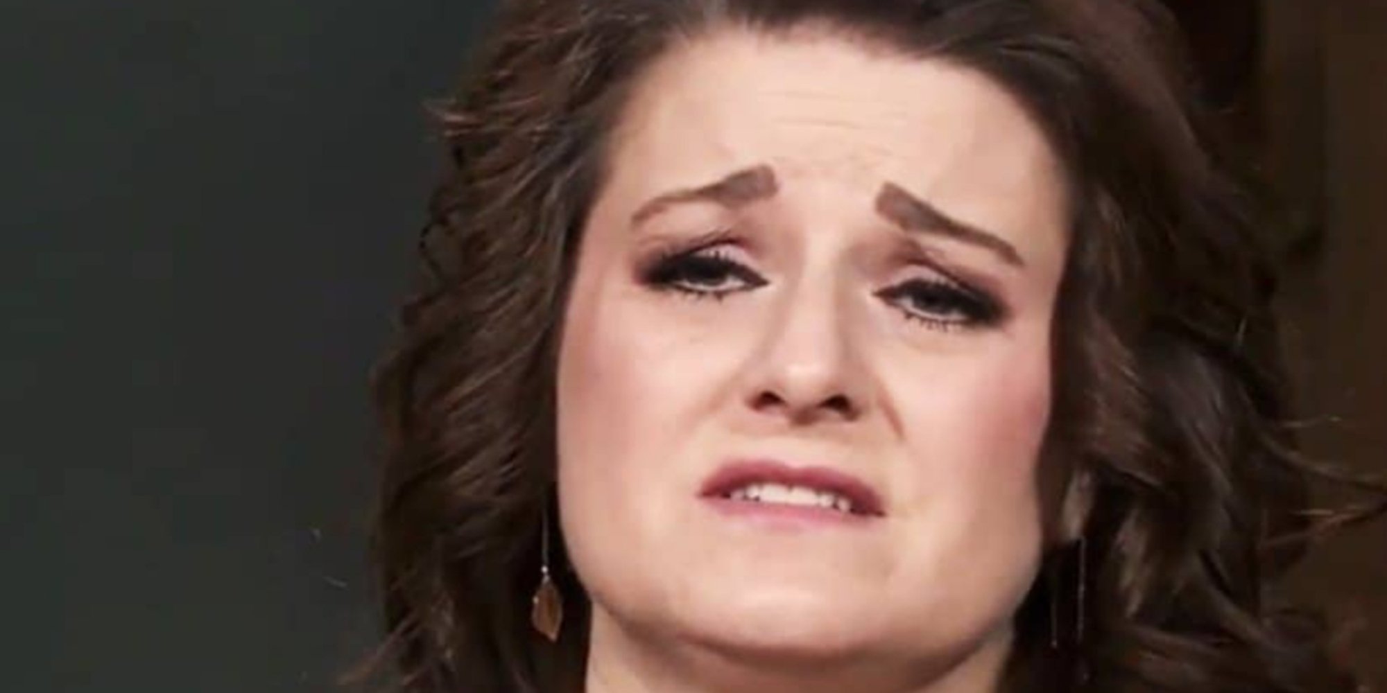 Robyn Brown cries during the second installment of the Sister Wives Tell-All.