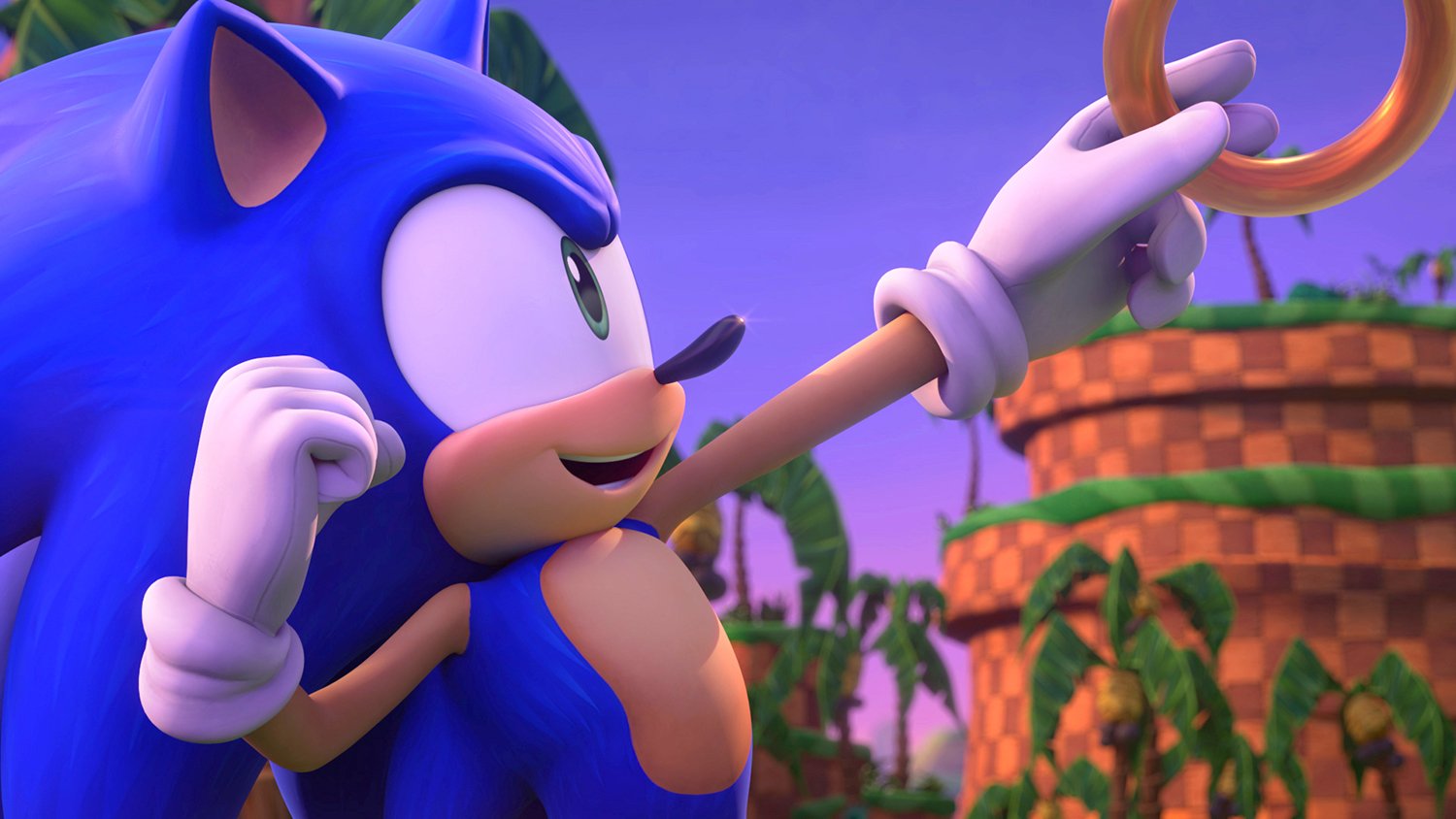 Sonic the Hedgehog holds a ring in Netflix's Sonic Prime.