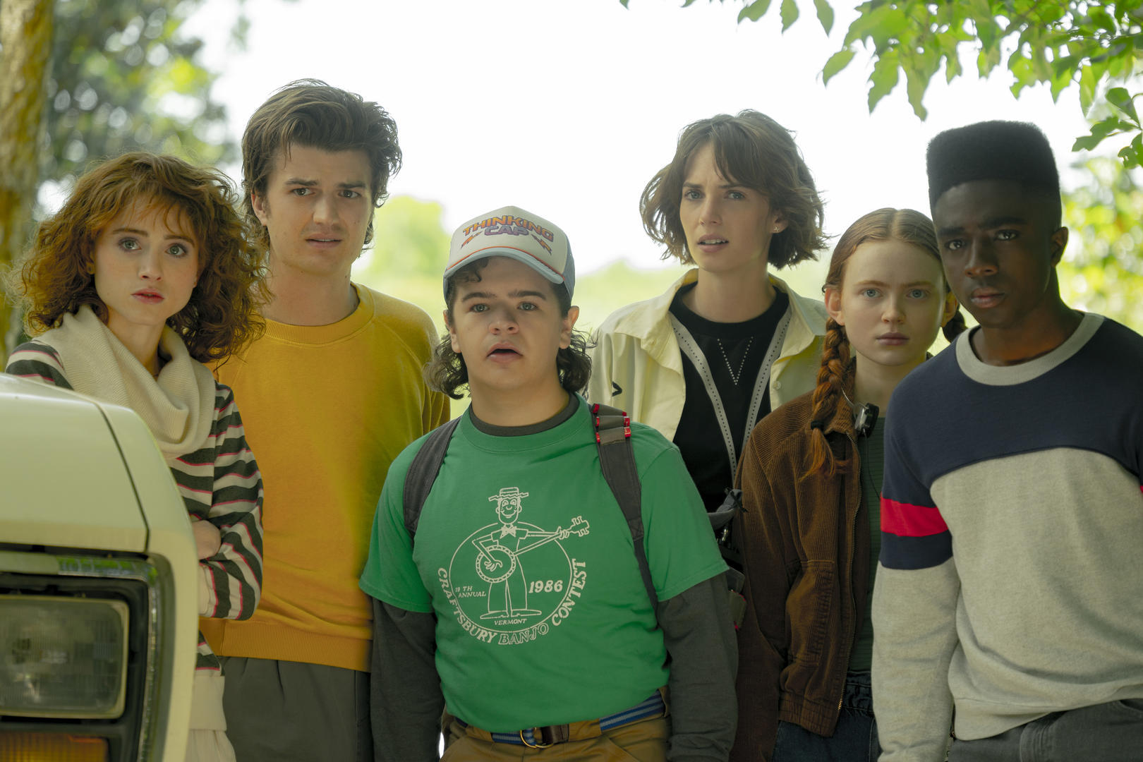 Nancy (Natalia Dyer), Steve (Joe Keery), Dustin (Gaten Matarazzo), Robin (Maya Hawke), Max (Sadie Sink), and Lucas (Caleb McLaughlin), who will have to defeat Vecna separately in 'Stranger Things' 4 Volume 2 finale