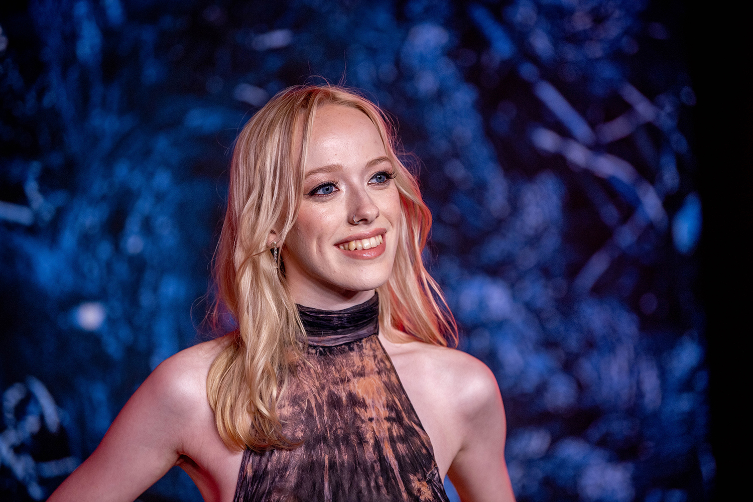 Amybeth Mcnulty, who plays Vickie, at the Stranger things 4 premiere in New York