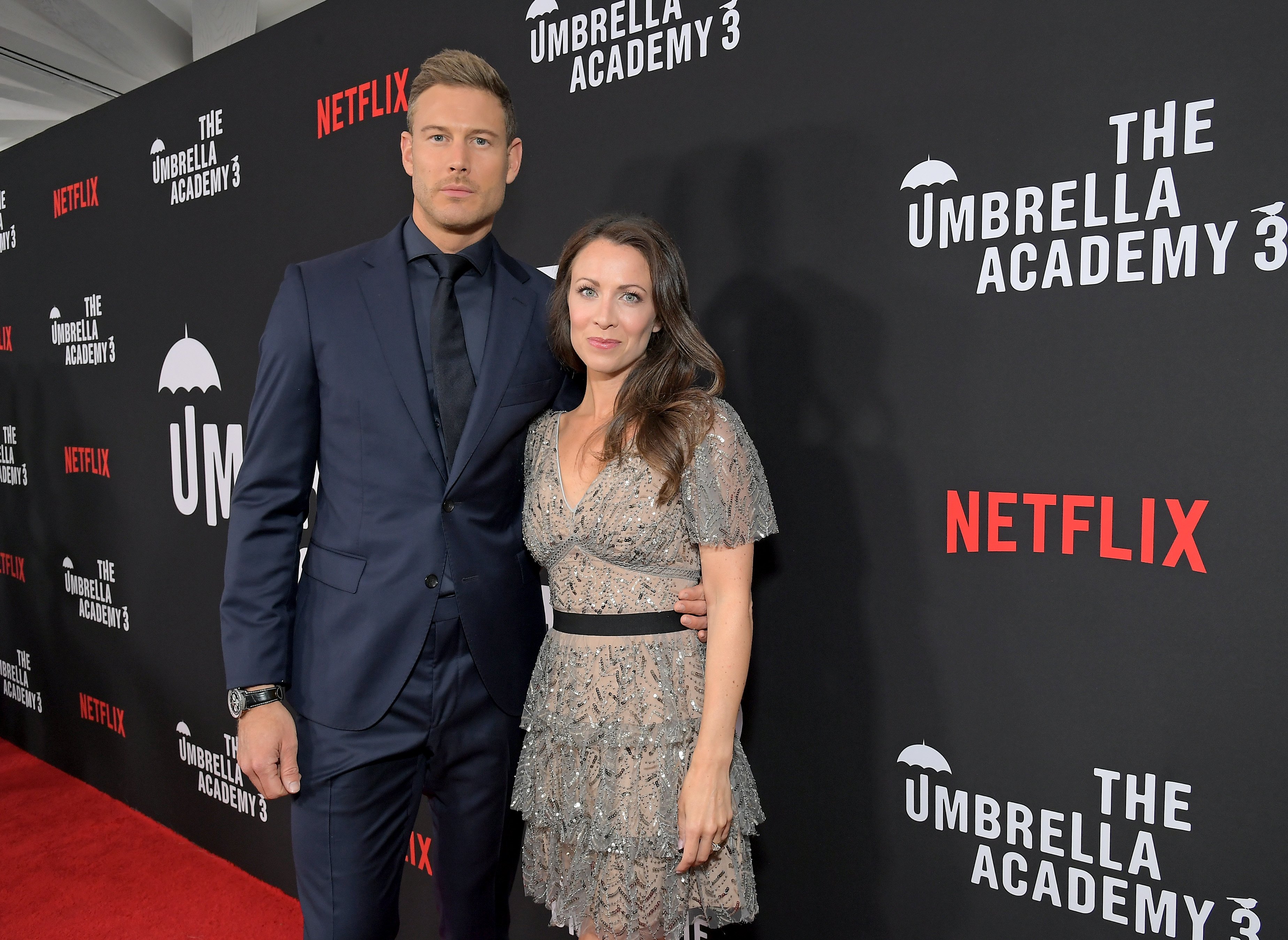 Tom Hopper and Laura Hopper at 'The Umbrella Academy' Season 3 premiere