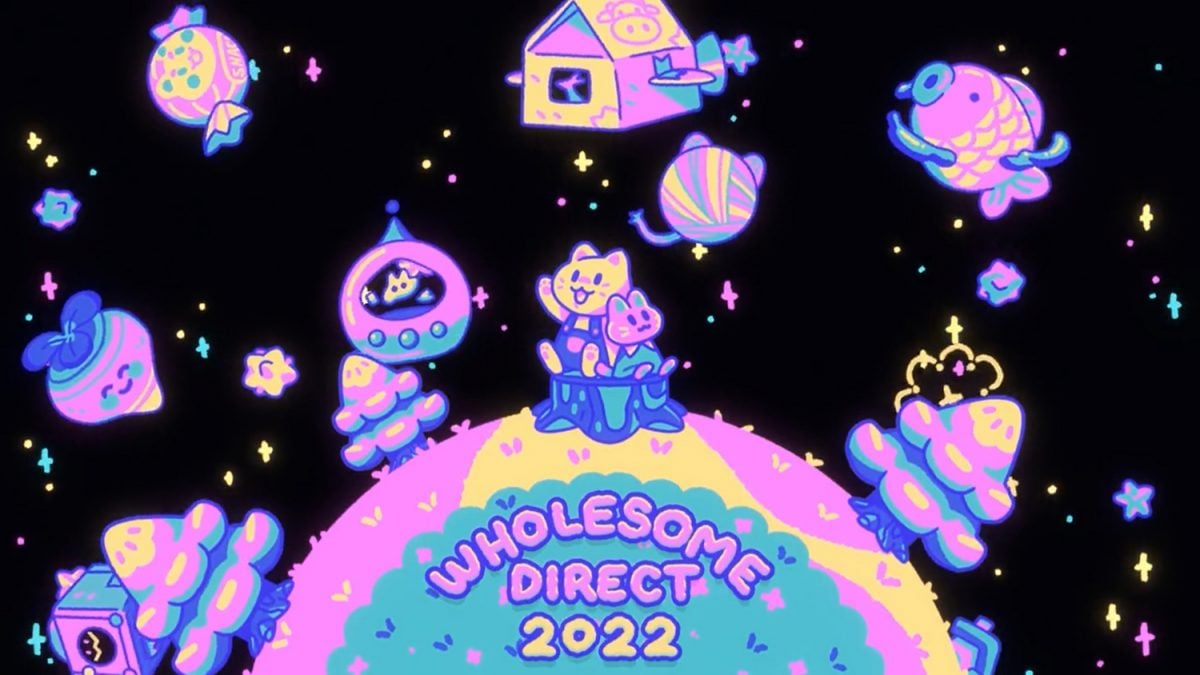 Wholesome Direct 2022 art shows pastel objects on a cloud