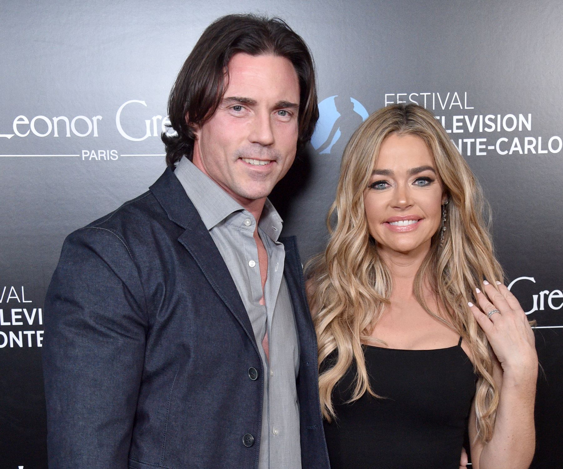 Aaron Phypers and Denise Richards of 'Real Housewives' attending the 60th Anniversary Party for the Monte-Carlo TV Festival