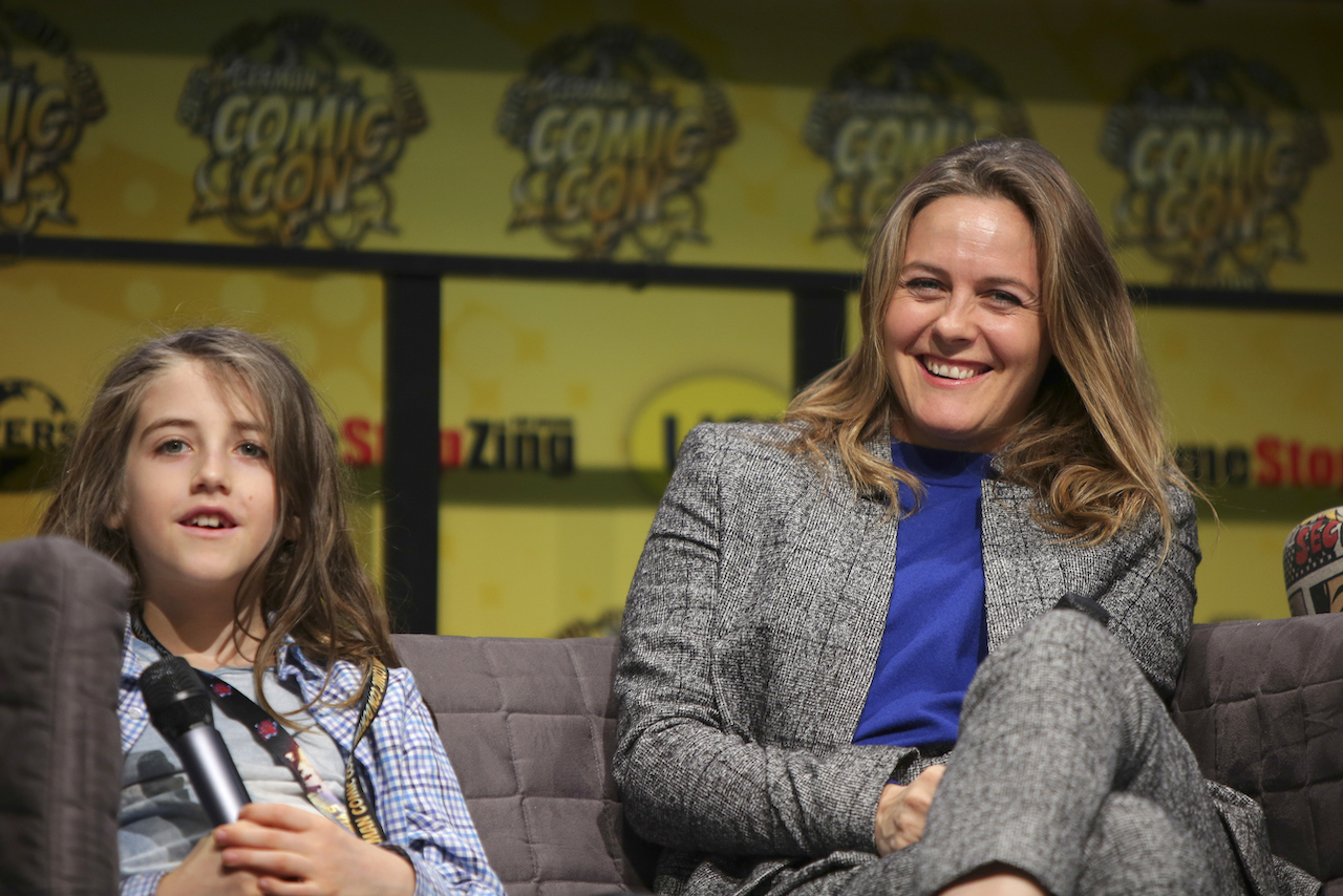 Alicia Silverstone with her son, Bear, at the German Comic Con in 2019