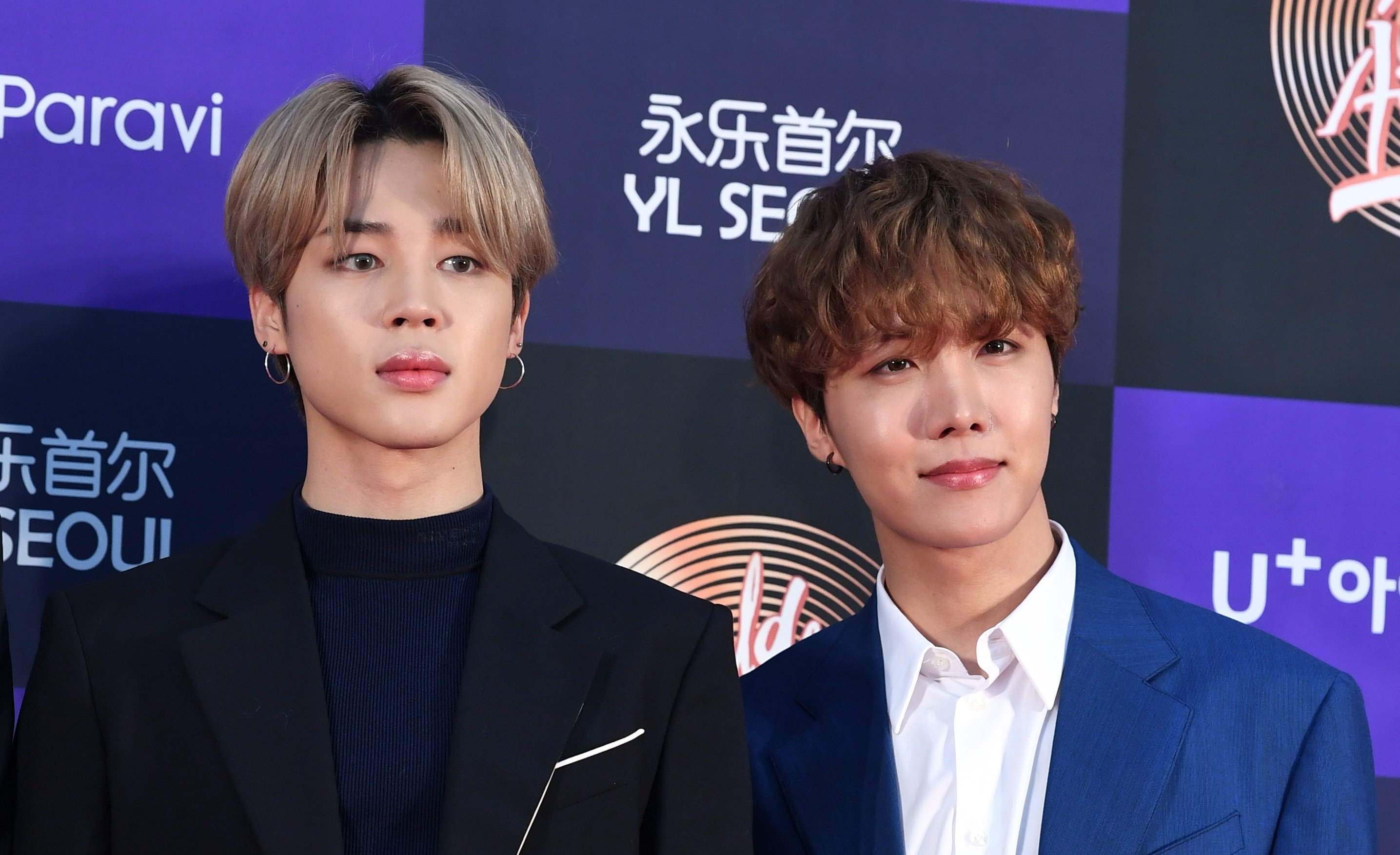 Jimin and J-Hope of BTS at the 34th Golden Disc Awards