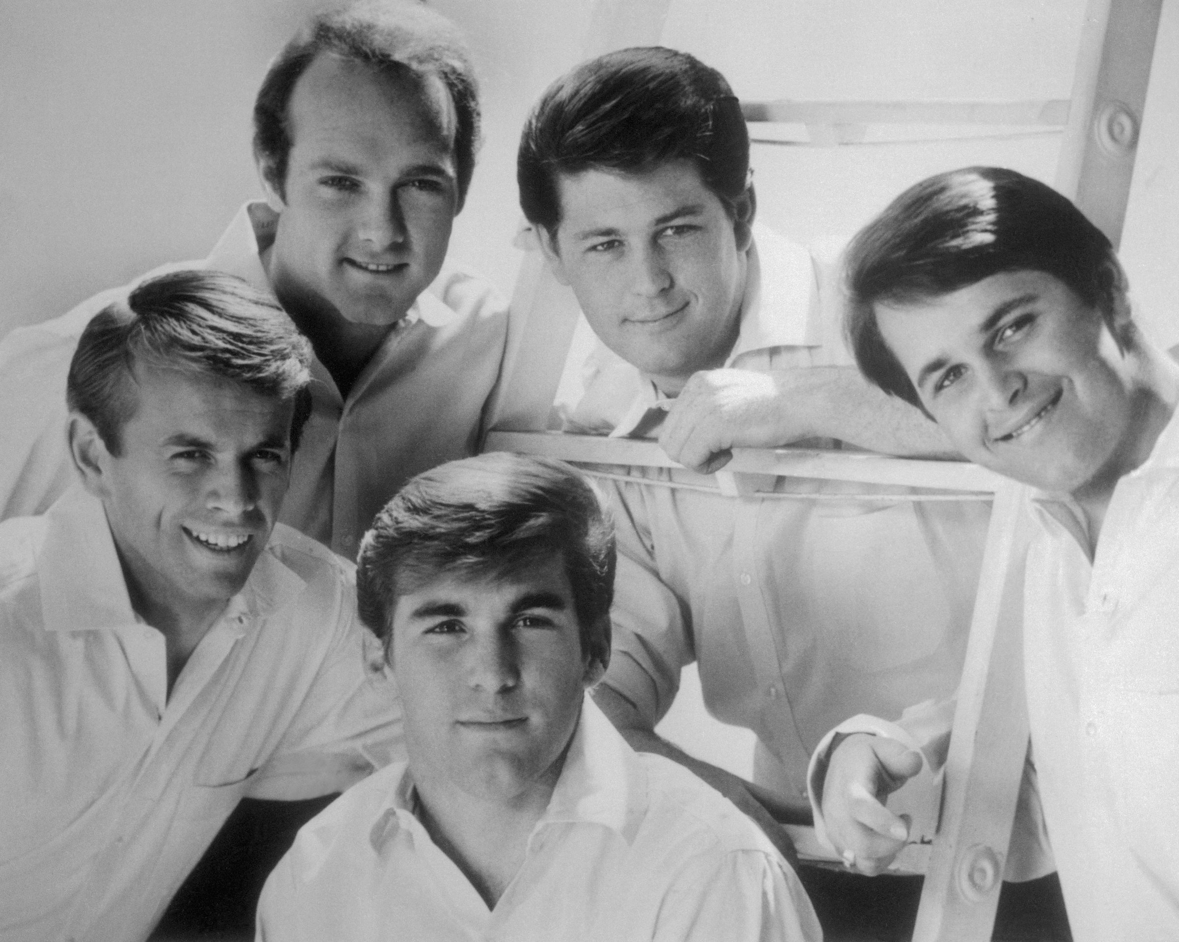 The Beach Boys are Al Jardine, Mike Love, Brian Wilson, Dennis Wilson, and Carl Wilson