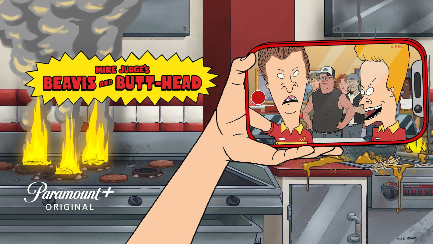 'Beavis and Butt-Head' new series shows the boys taking selfies while they work at Burger World