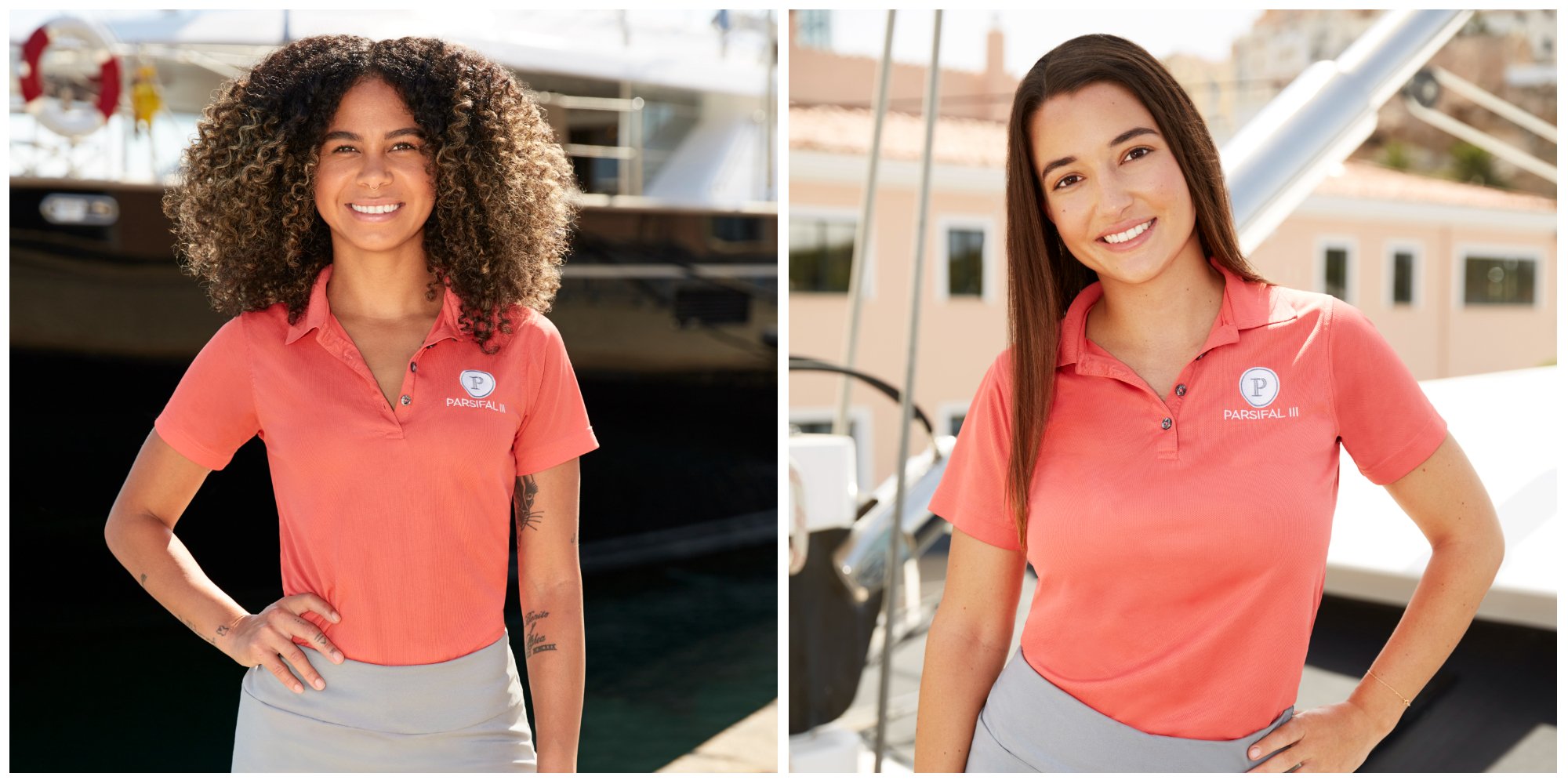 Gabriela Barragan and Ashley Marti 'Below Deck Sailing Yacht' Season 3 cast photos