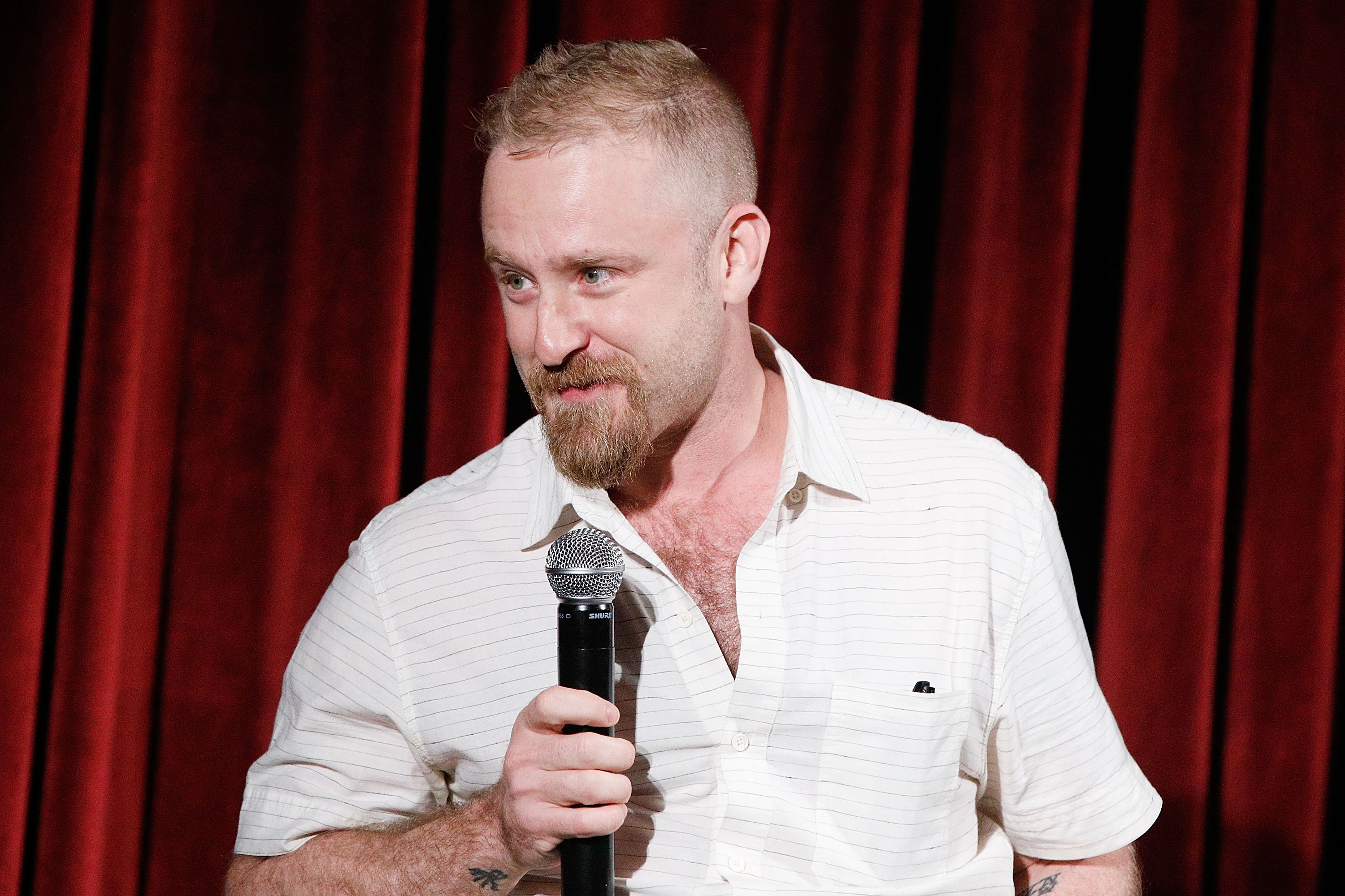 Medieval Actor Ben Foster on stage during The Academy of Motion Picture Arts and Sciences official academy screening of "Leave No Trace" at The Museum of Modern Art on June 26, 2018