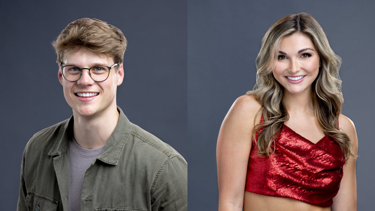 Kyle Capener and Alyssa Snider posing for 'Big Brother 24' cast photos