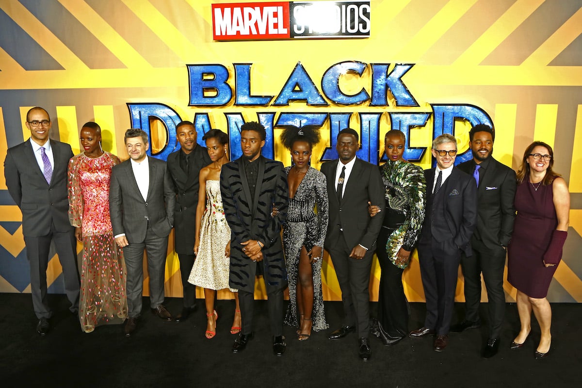 'Black Panther' cast smiling
