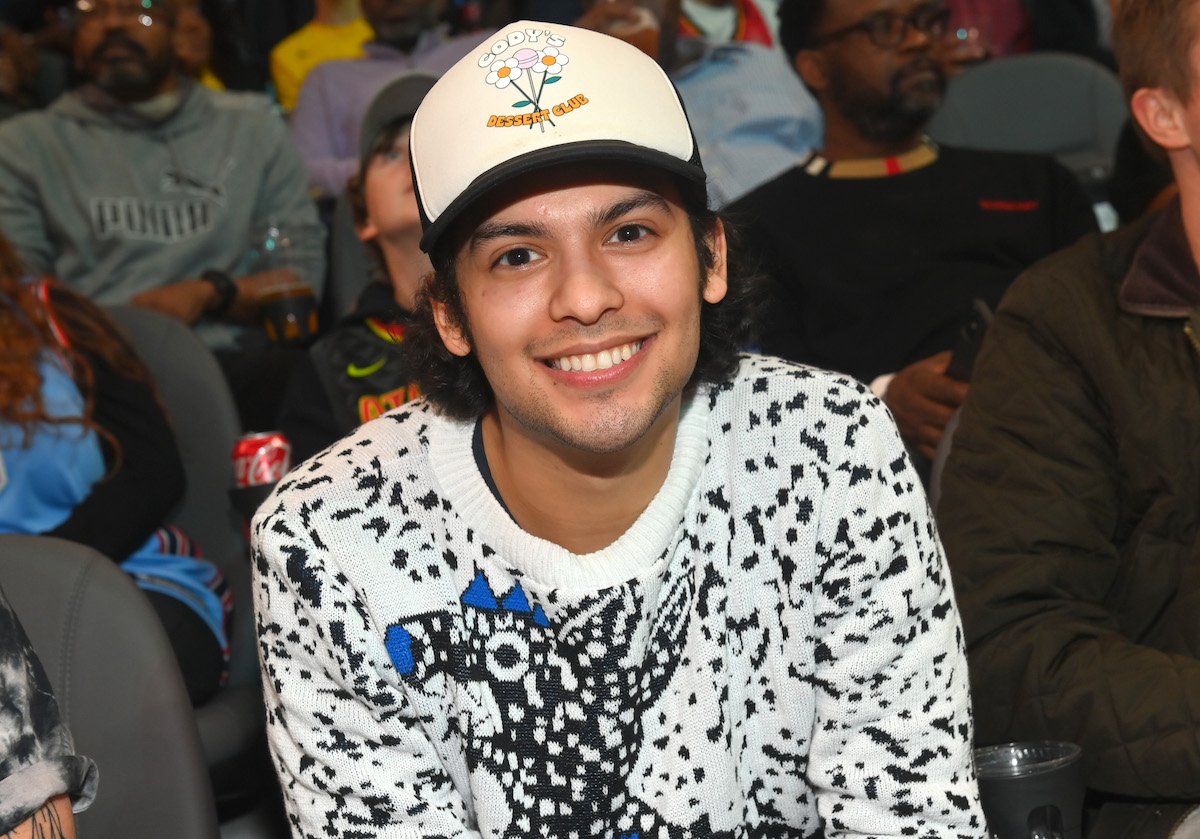 'Blue Beetle' star Xolo Maridueña smiles at an Atlanta Hawks game