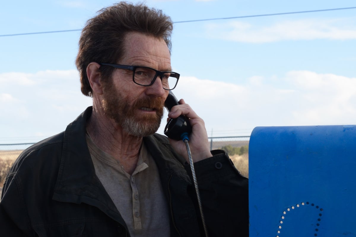 Walt could appear in the Gene timeline in Better Call Saul Season 6. Walter White has long hair and a beard and talks into a pay phone.