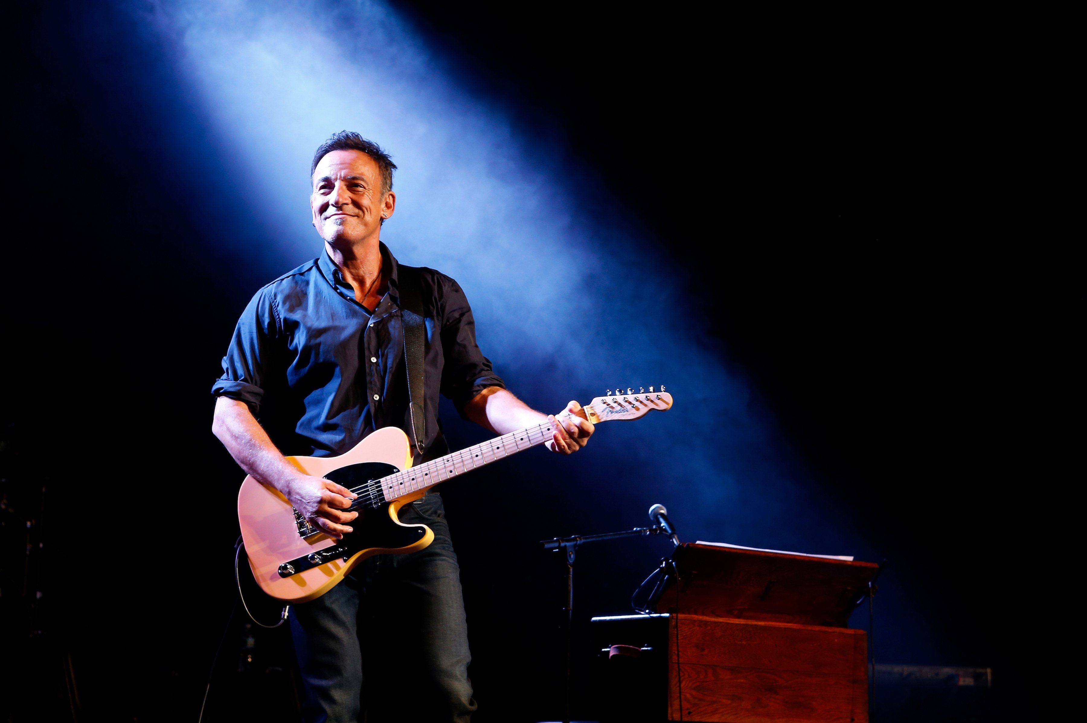 Bruce Springsteen performs at the 7th annual 'Stand Up For Heroes' event at Madison Square Garden