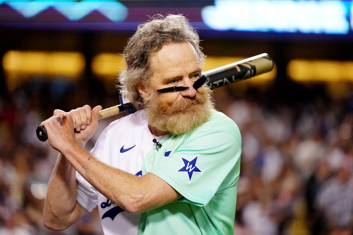 Bryan Cranston at the MLB Celebrity Softball Game