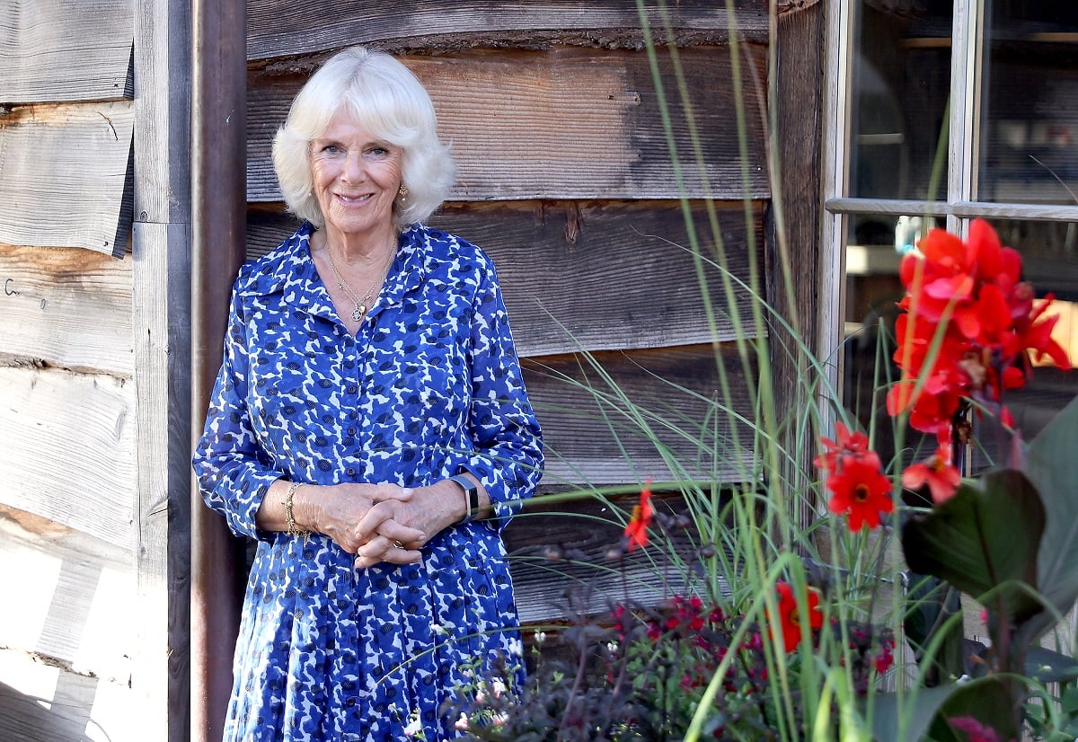 Camilla Parker Bowles poses for a photo at a reception to celebrate the launch of The Prince’s Countryside Fund’s Confident Rural Communities Network