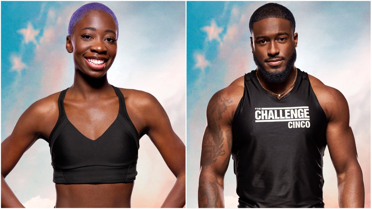 Cashay Proudfoot and Cinco Holland posing for 'The Challenge: USA' cast