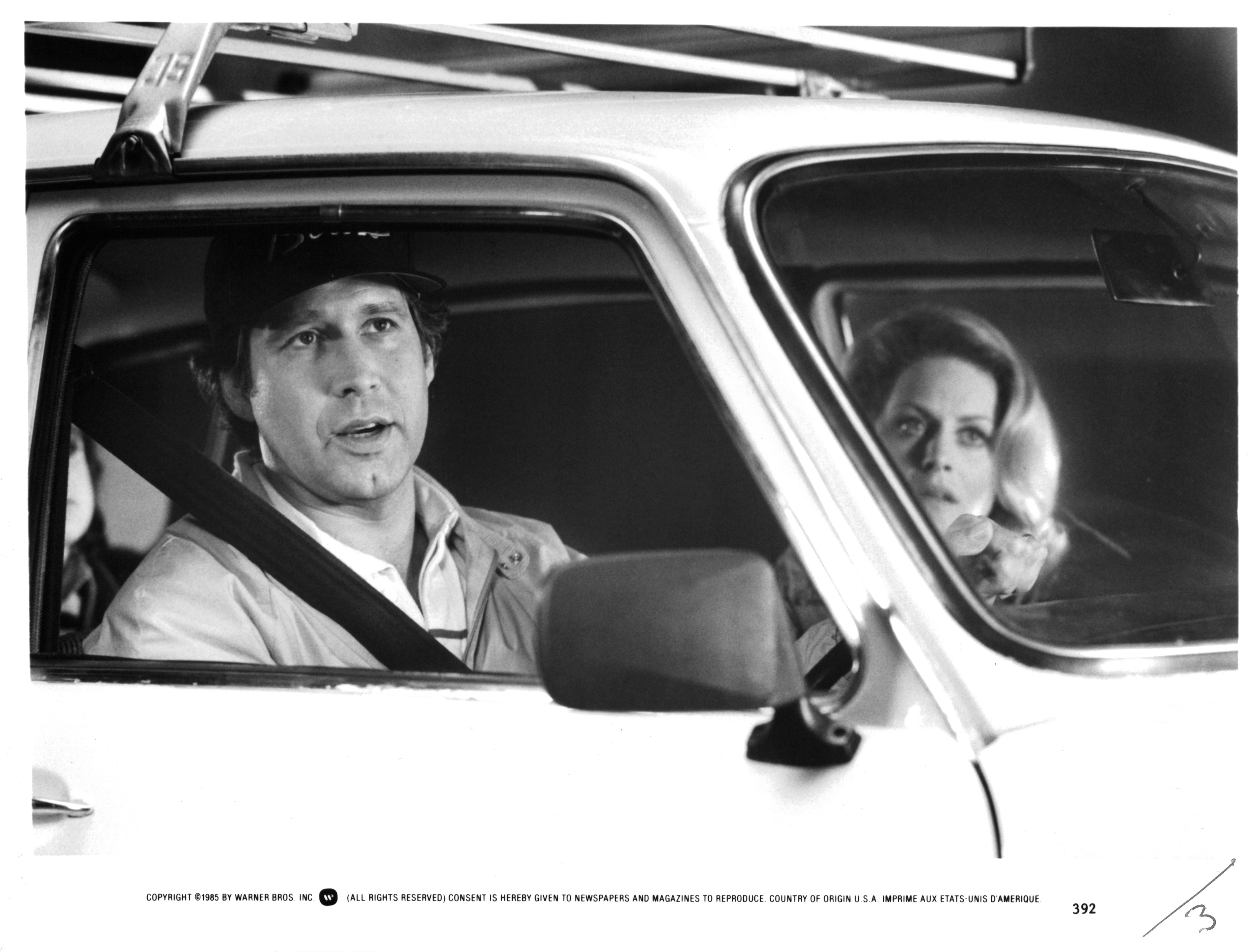 Chevy Chase and Beverly D'Angelo in 'National Lampoon's European Vacation' in 1985