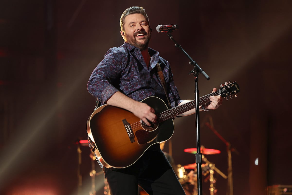 Chris Young performing on stage