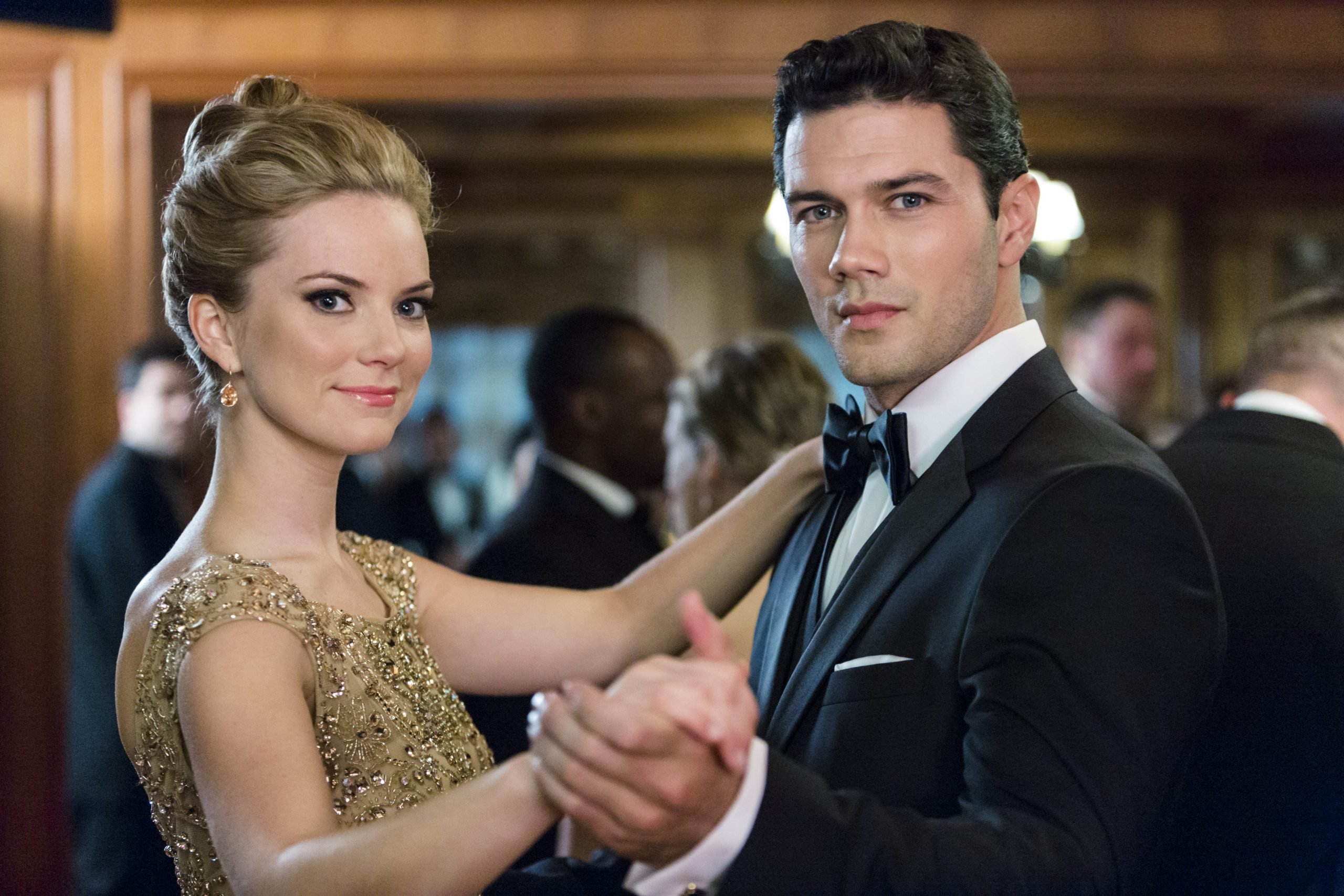 Cindy Busby dancing with Ryan Paevey in 'Unleashing Mr. Darcy'