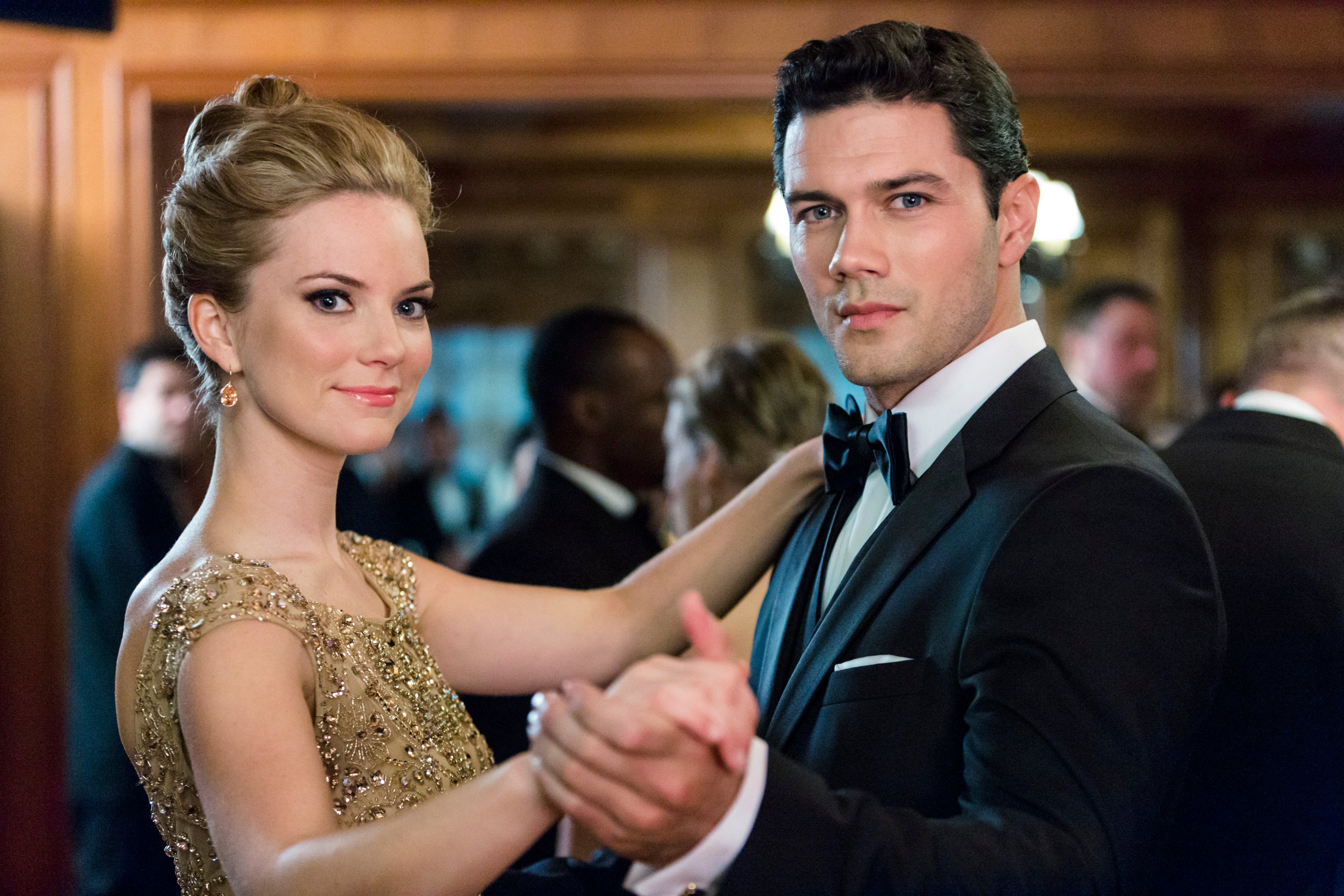 Cindy Busby dancing with Ryan Paevey in 'Unleashing Mr. Darcy'