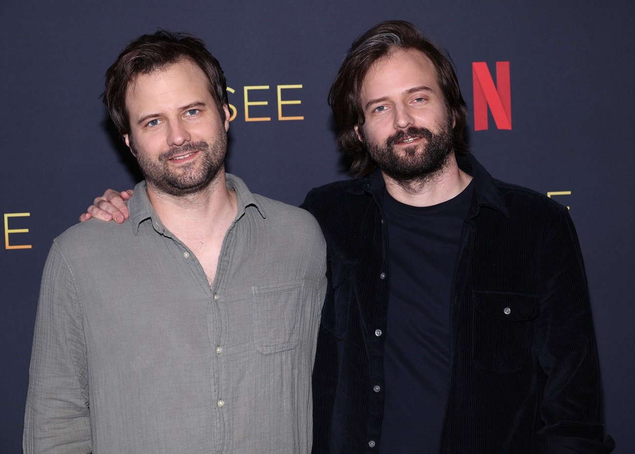 'Death Note' live-action series creators Matt Duffer and Ross Duffer stand side by side and smile.