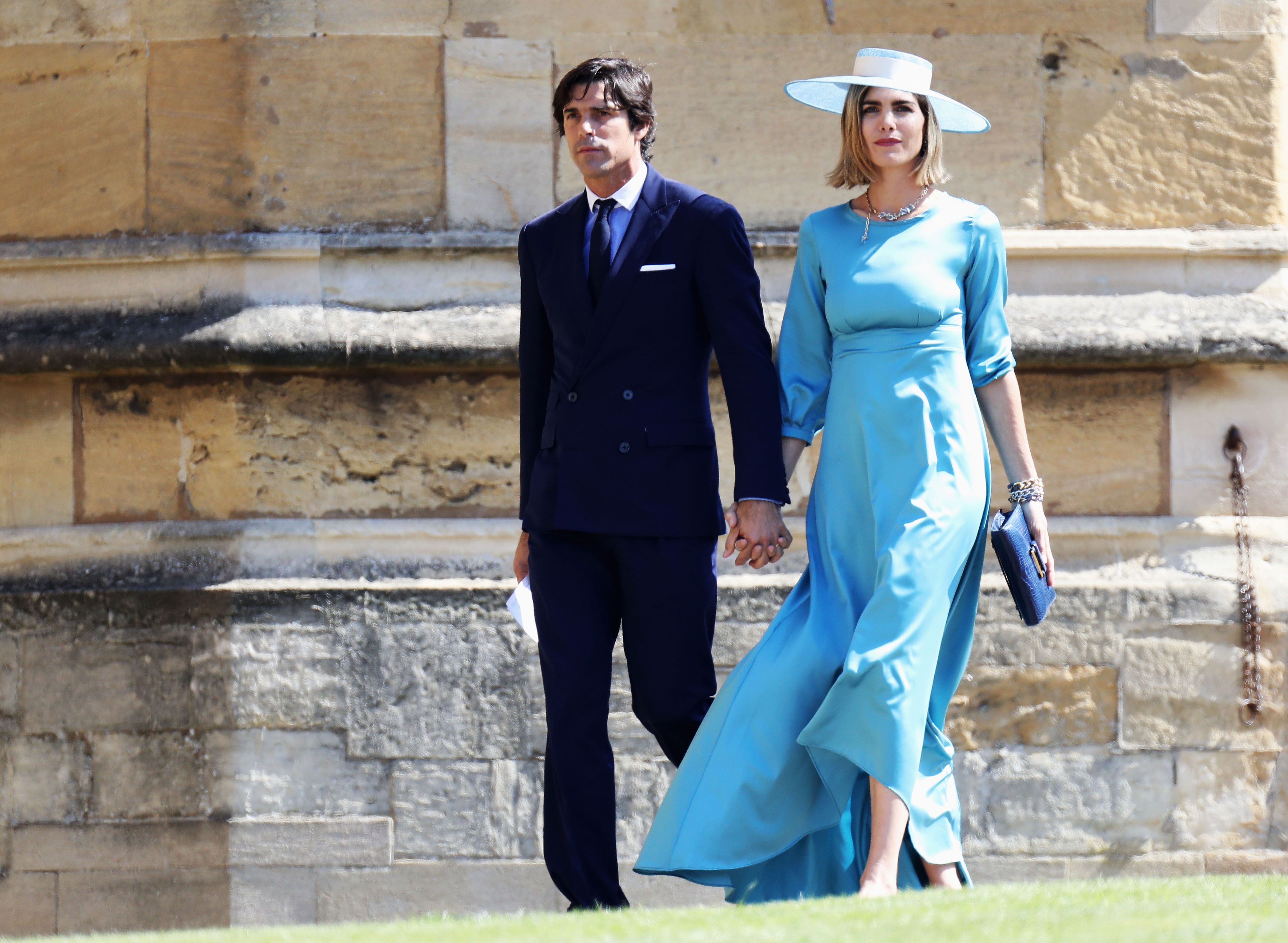 Delfina Blaquier and Nacho Figueras arrive for Prince Harry and Meghan Markle's wedding