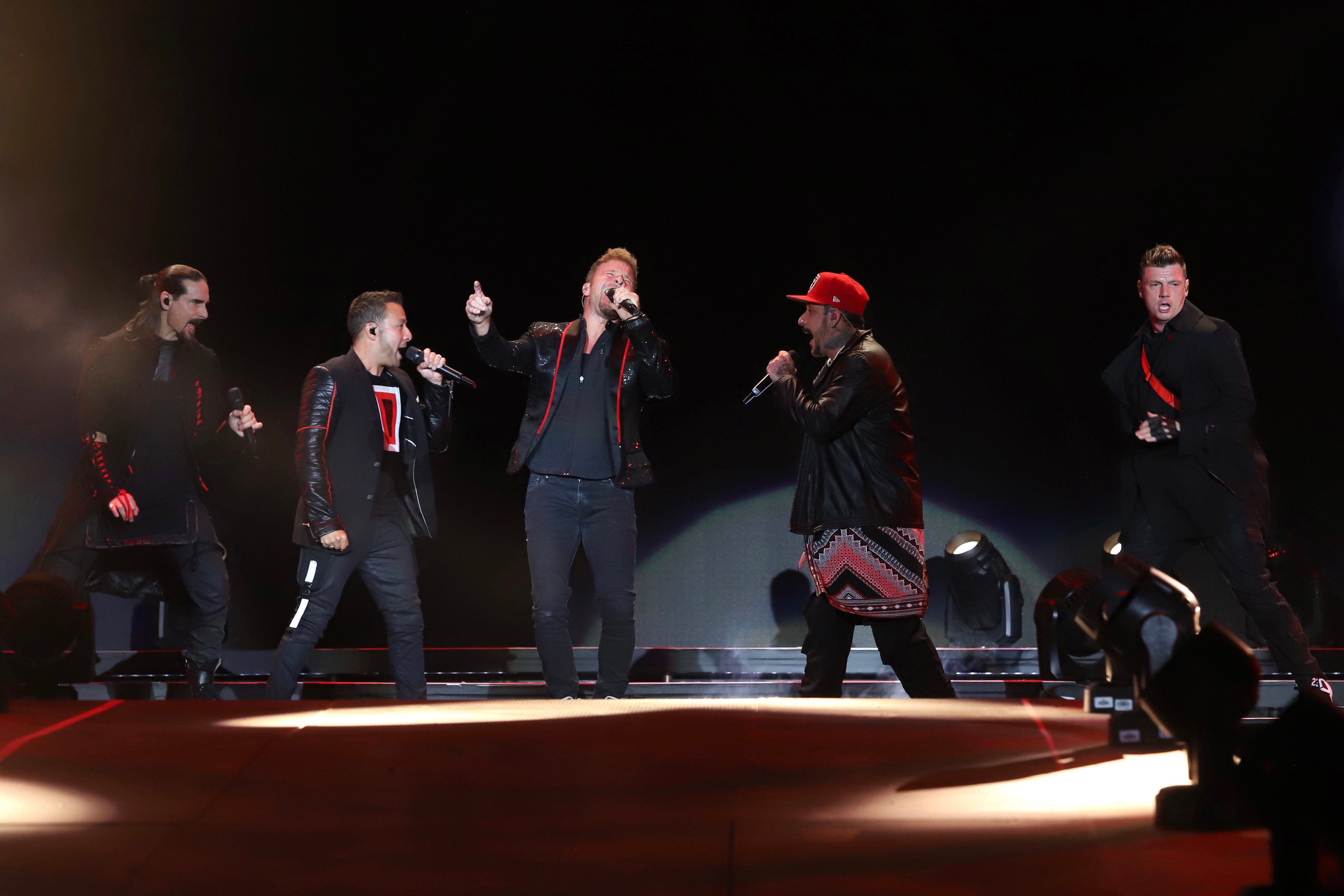 Backstreet Boys performing during first edition of Tecate Emblema 2022