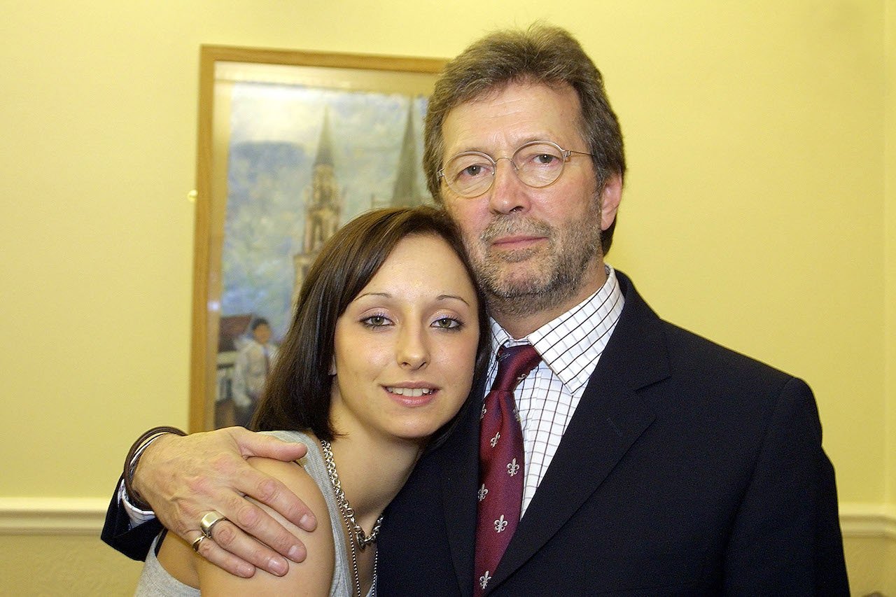 Eric Clapton poses with his daughter Ruth