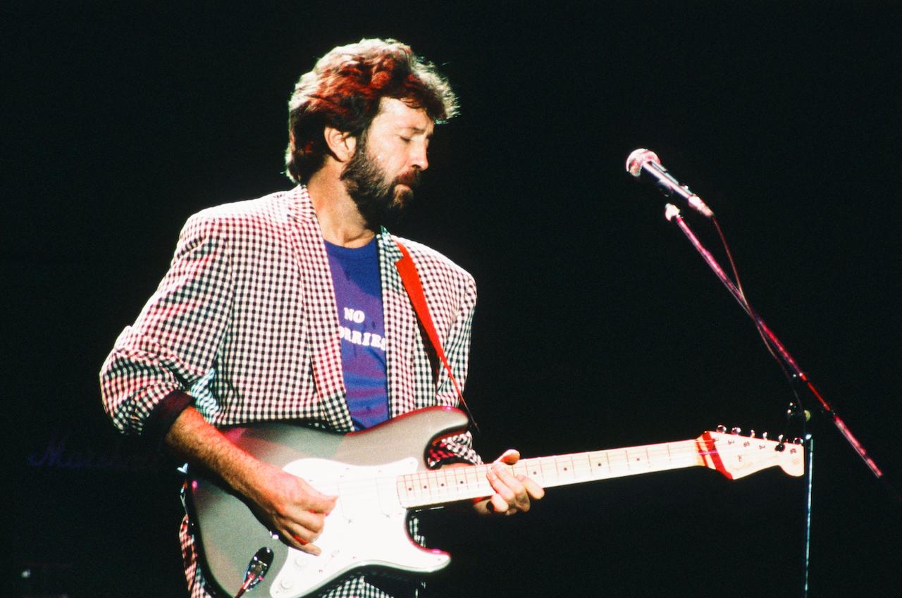 Eric Clapton, shown during a 1987 performance, once received a letter from his deceased son
