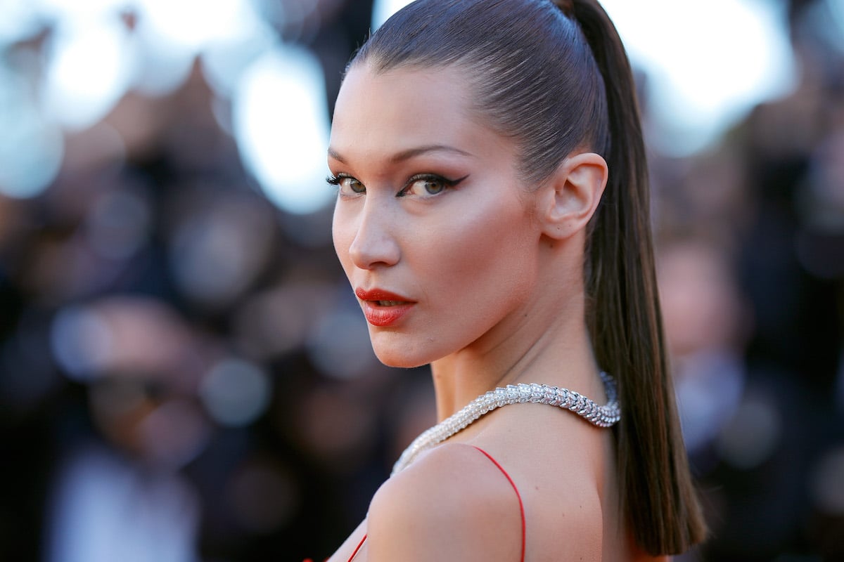 face tape celebrity beauty hack trick Bella Hadid