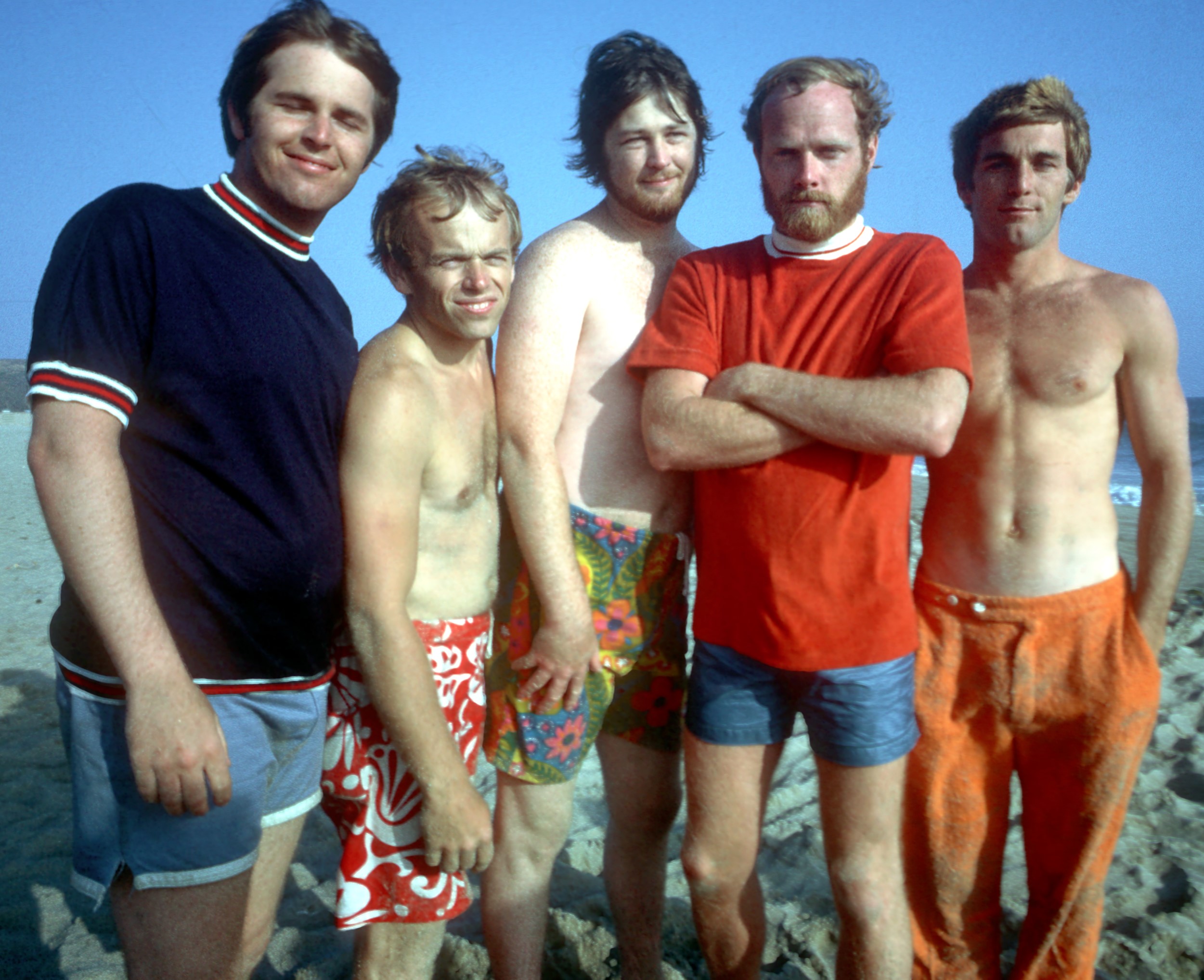 The Beach Boys on a beach