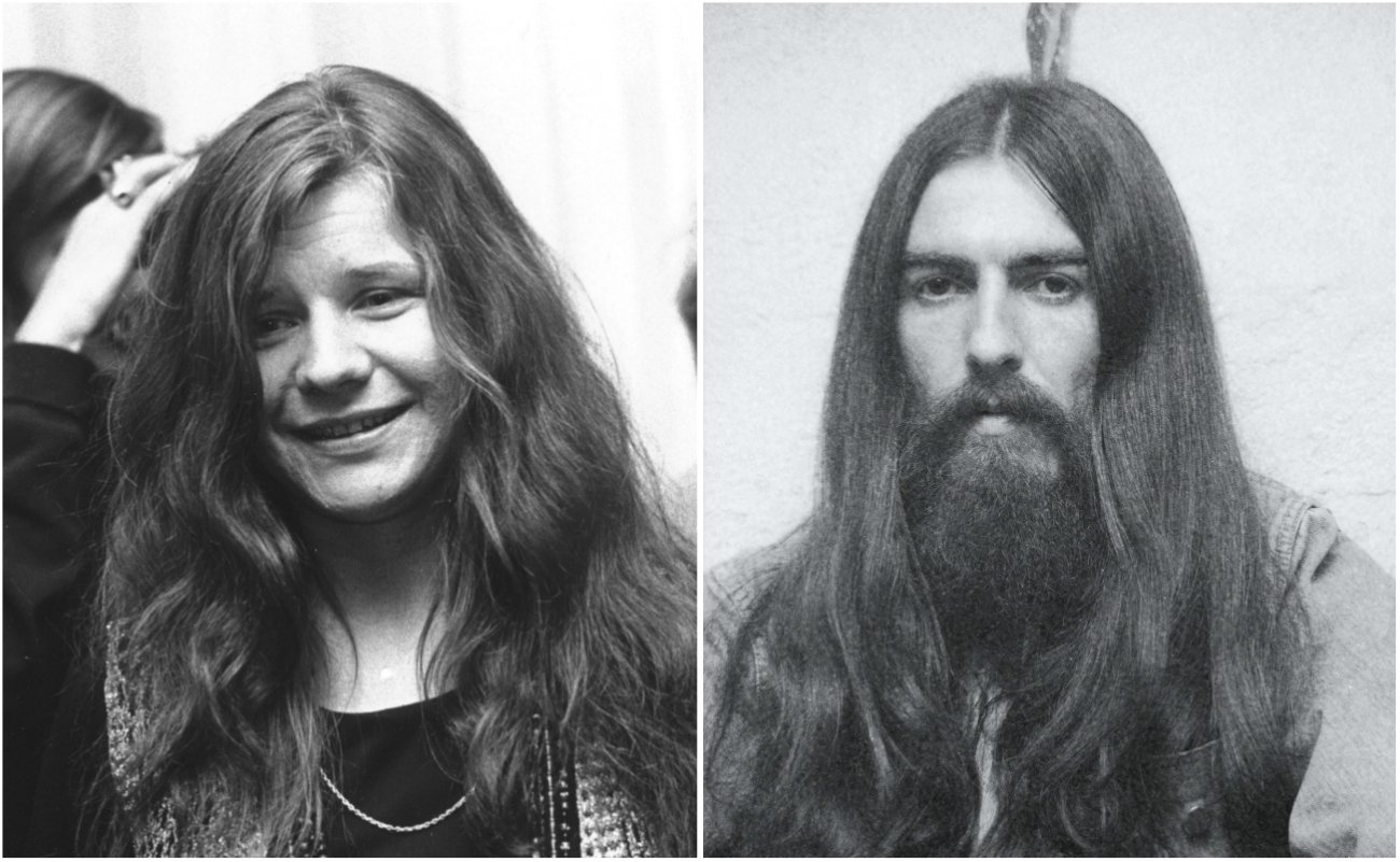 Janis Joplin and George Harrison.