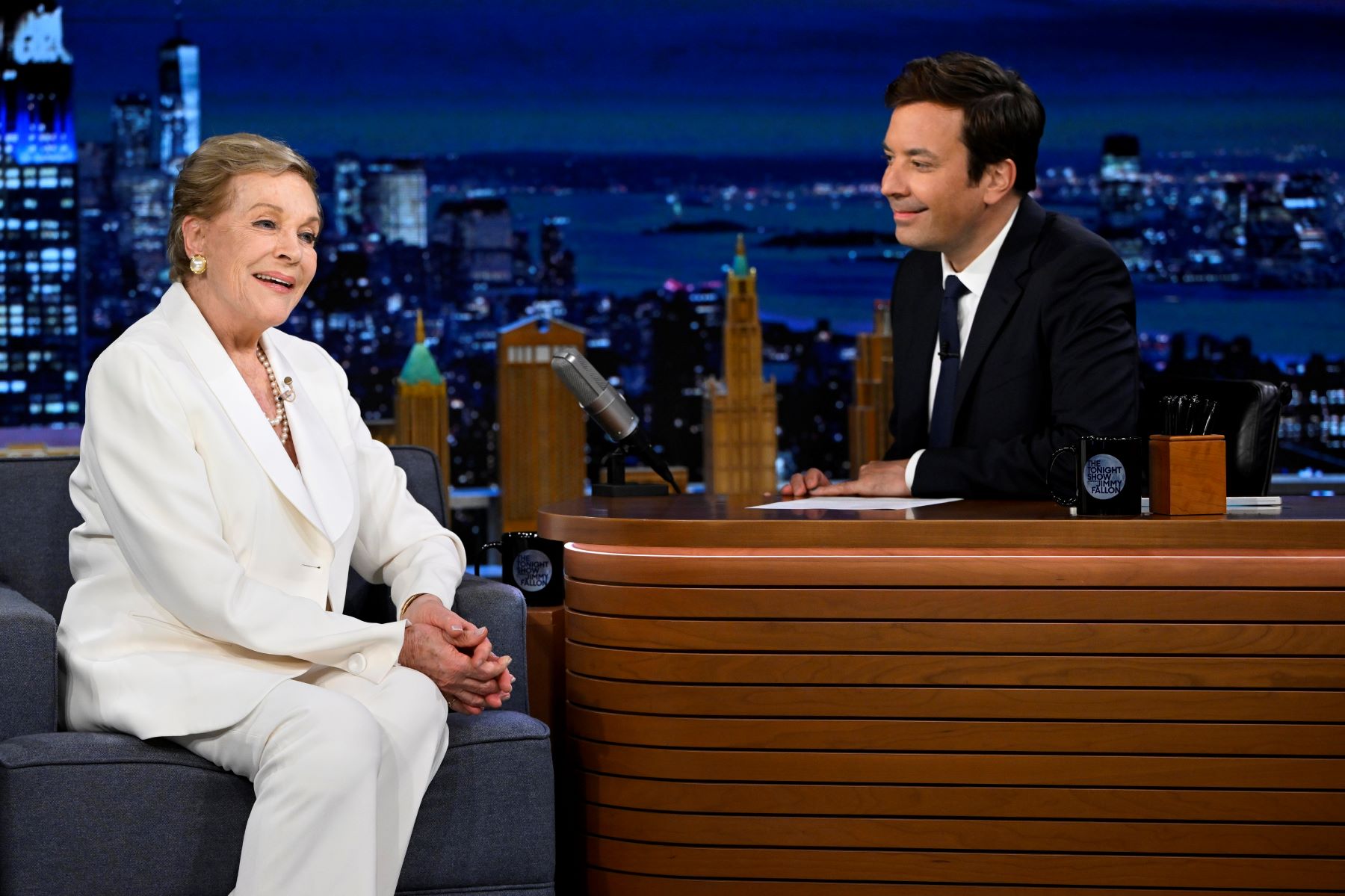 Julie Andrews on 'The Tonight Show Starring Jimmy Fallon' promoting 'Minions: The Rise of Gru'