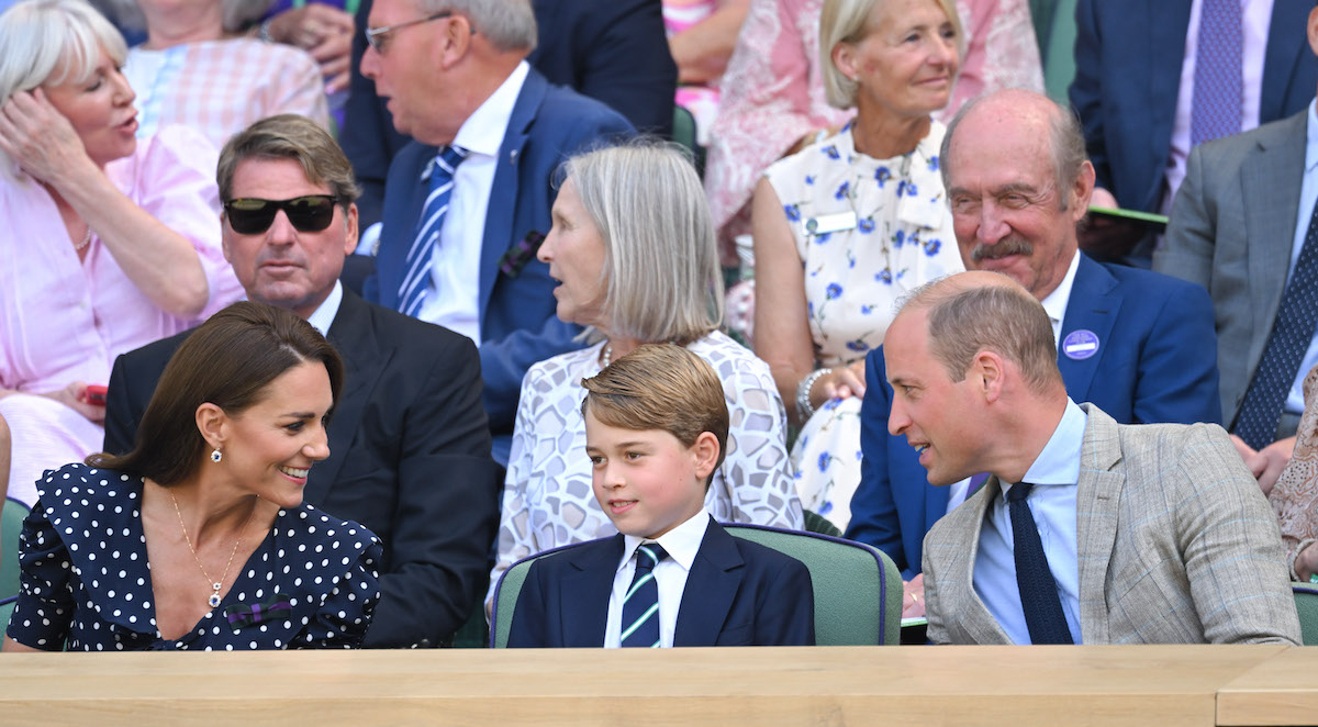 Kate Middleton, Prince George, and Prince William at Wimbledon 