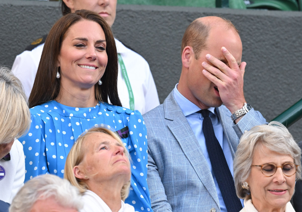 Kate Middleton and Prince William watch Wimbledon where. fans believe Prince William swore