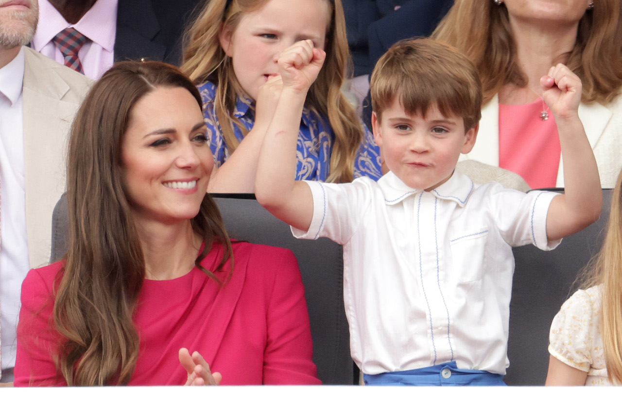 Kate Middleton, pictured with Prince Louis in 2022, might not plan on having baby no. 4