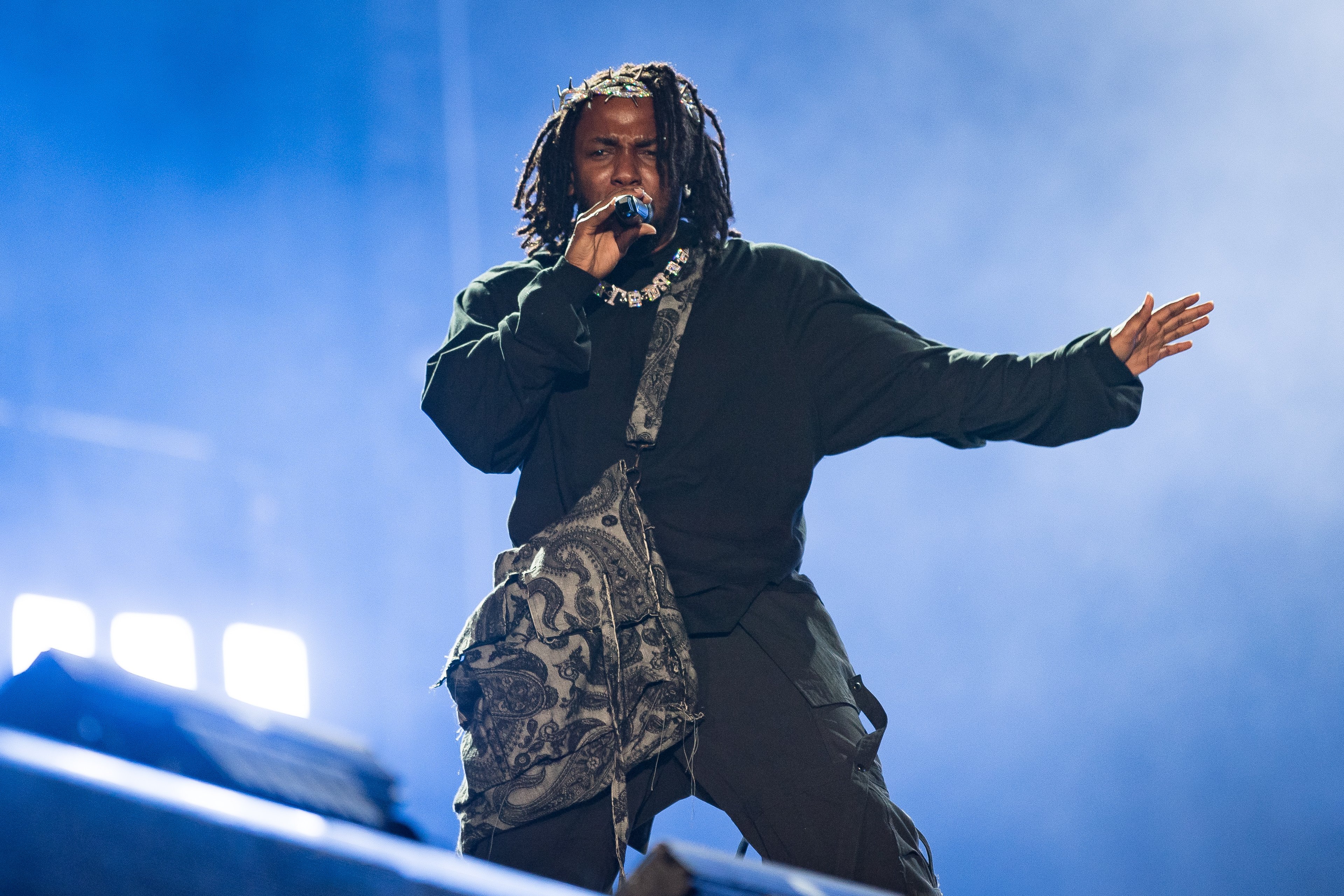 Rapper Kendrick Lamar performs during day three of Rolling Loud Miami 2022 at Hard Rock Stadium