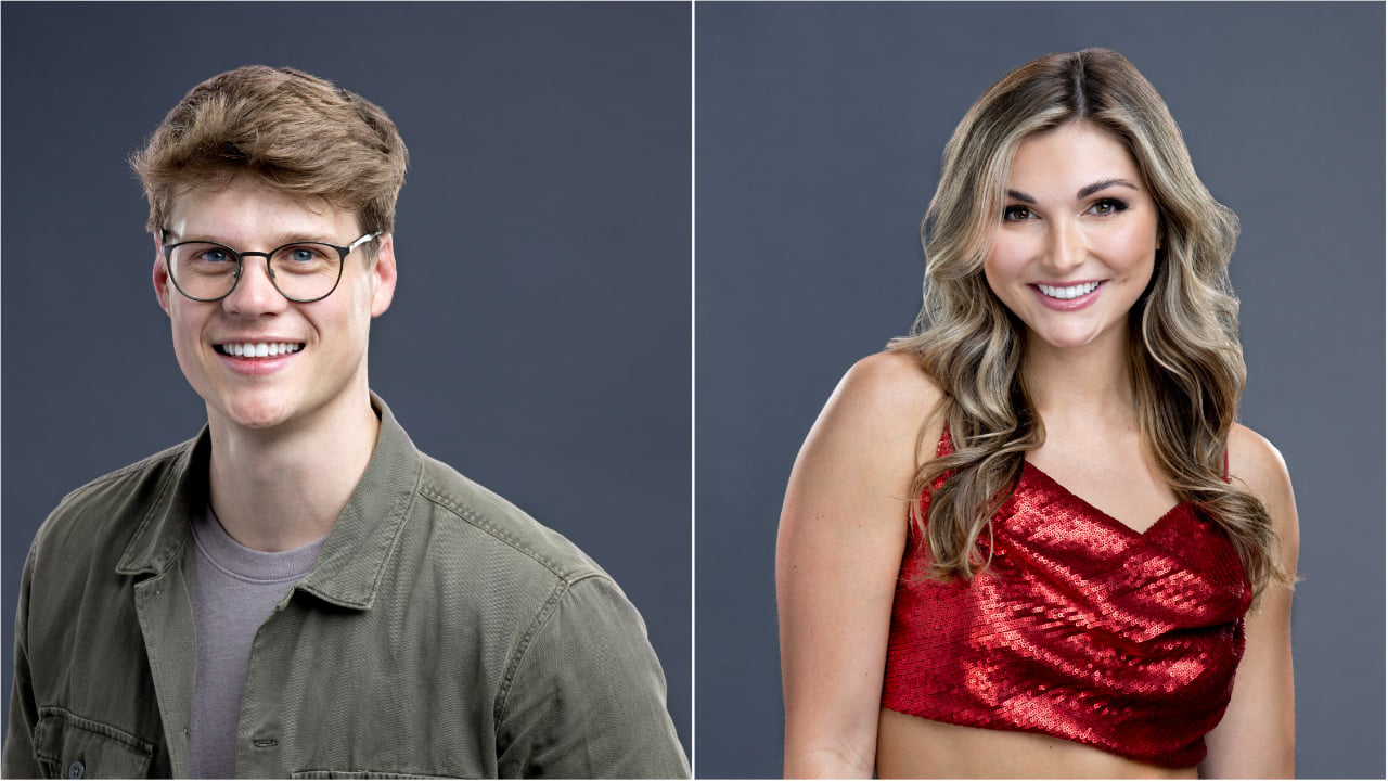 Kyle Capener and Alyssa Snider posing for 'Big Brother 24' cast photos