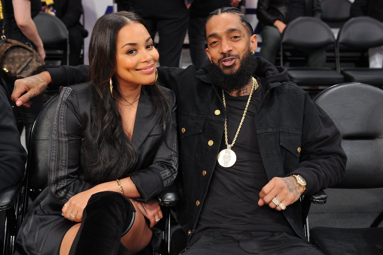 Lauren London and Nipsey Hussle pose for photo; London broke the news to her children about Hussle's death