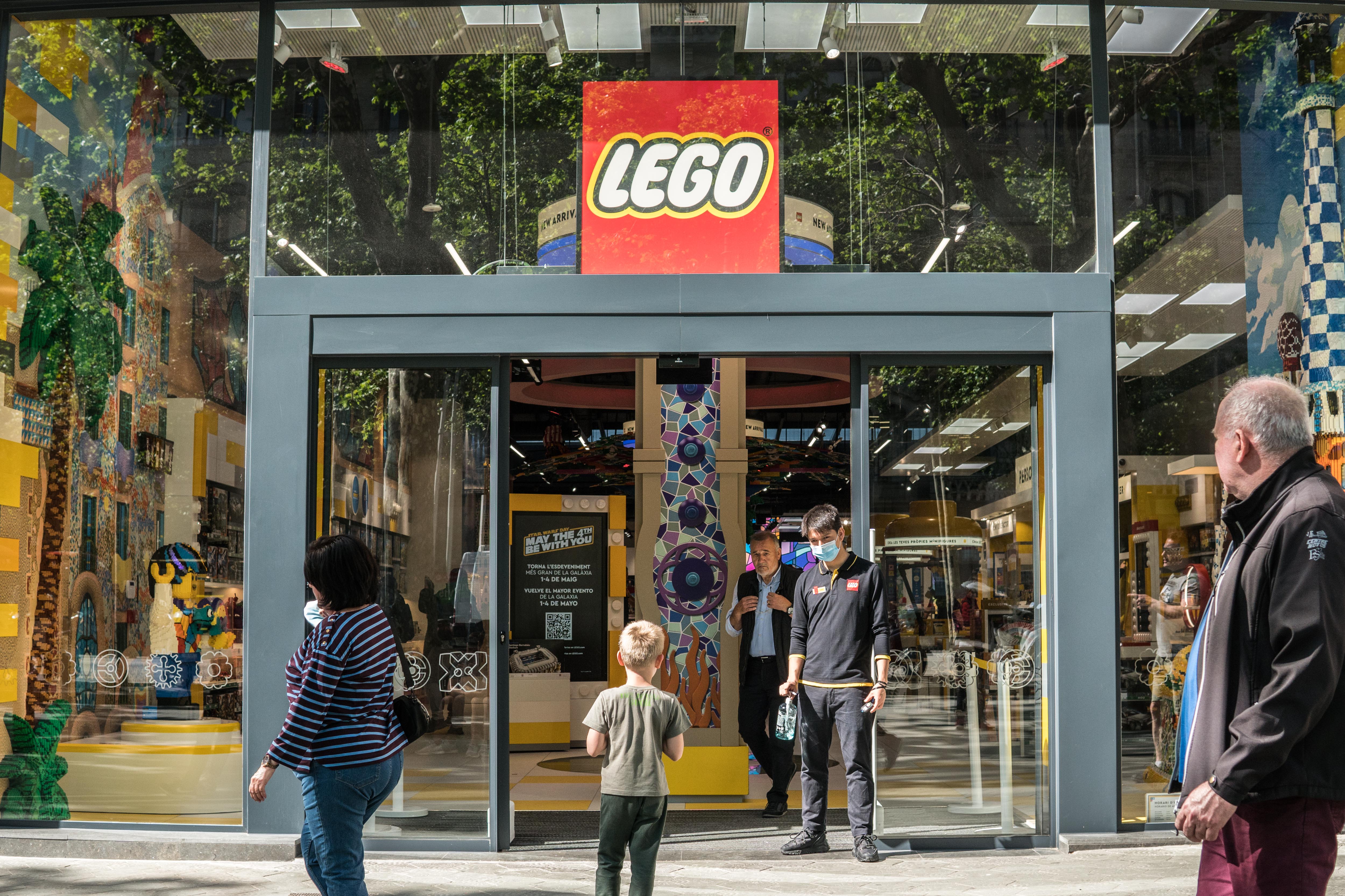 The Lego store in Barcelona.