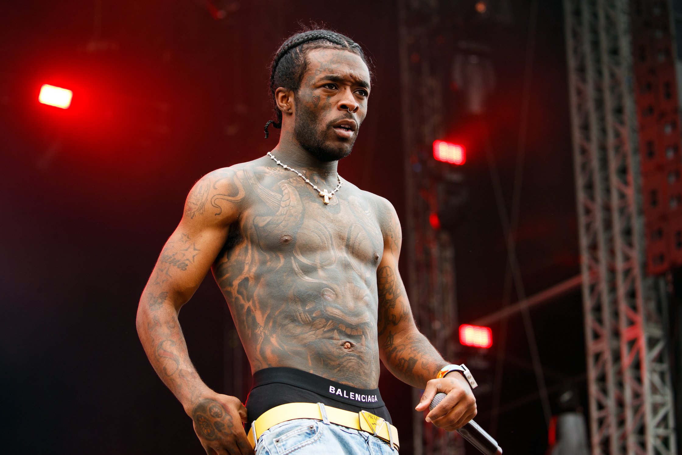 Lil Uzi Vert performs on day 1 of Wireless Festival 2022 at Crystal Palace Park