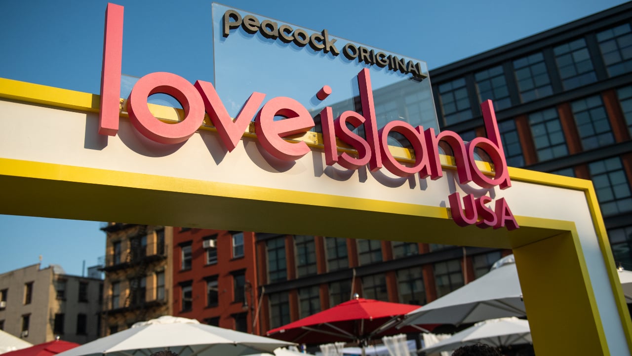A view of the "Love Island USA" logo