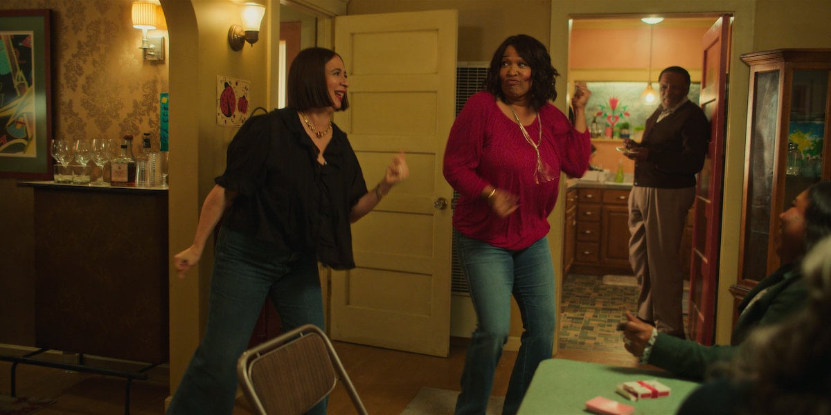 Maya Rudolph and Kym Whitley dance in 'Loot' Season 1 Episode 8: 'Spades Night'