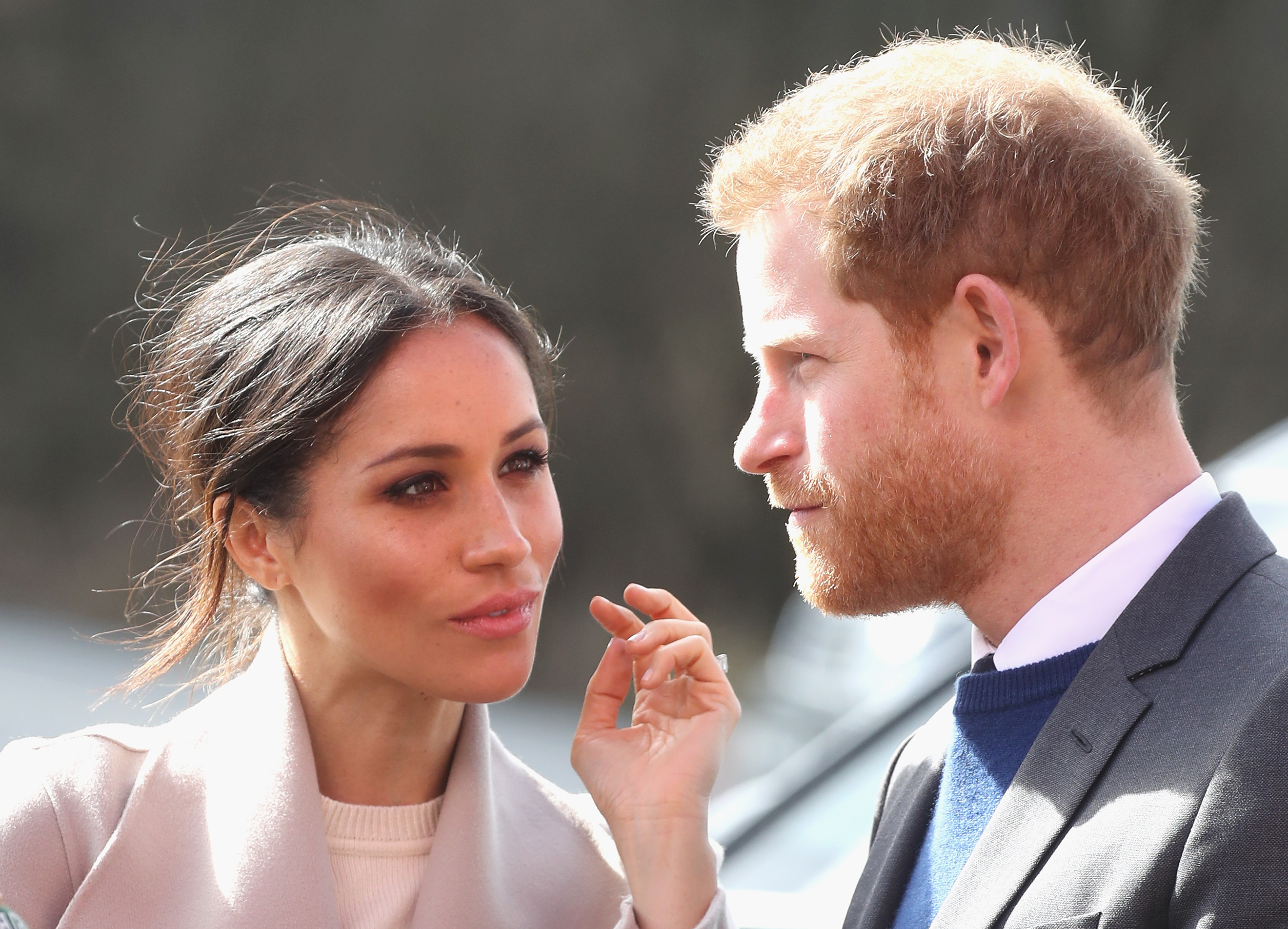 Meghan Markle and Prince Harry photographed on an official visit to Eikon Centre
