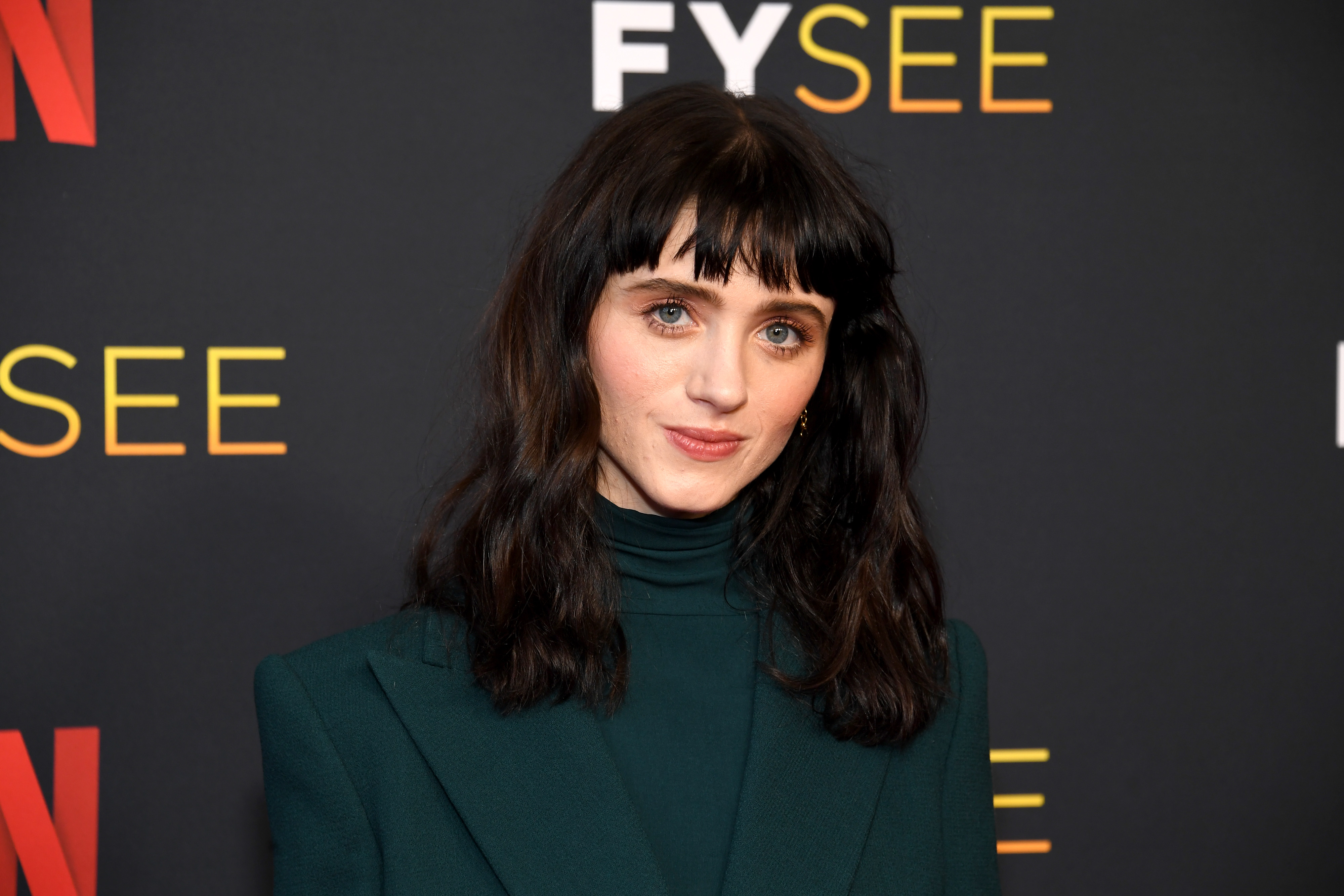 Natalia Dyer, who had a small role in Hannah Montana, attends the Netflix FYSEE event for Stranger Things